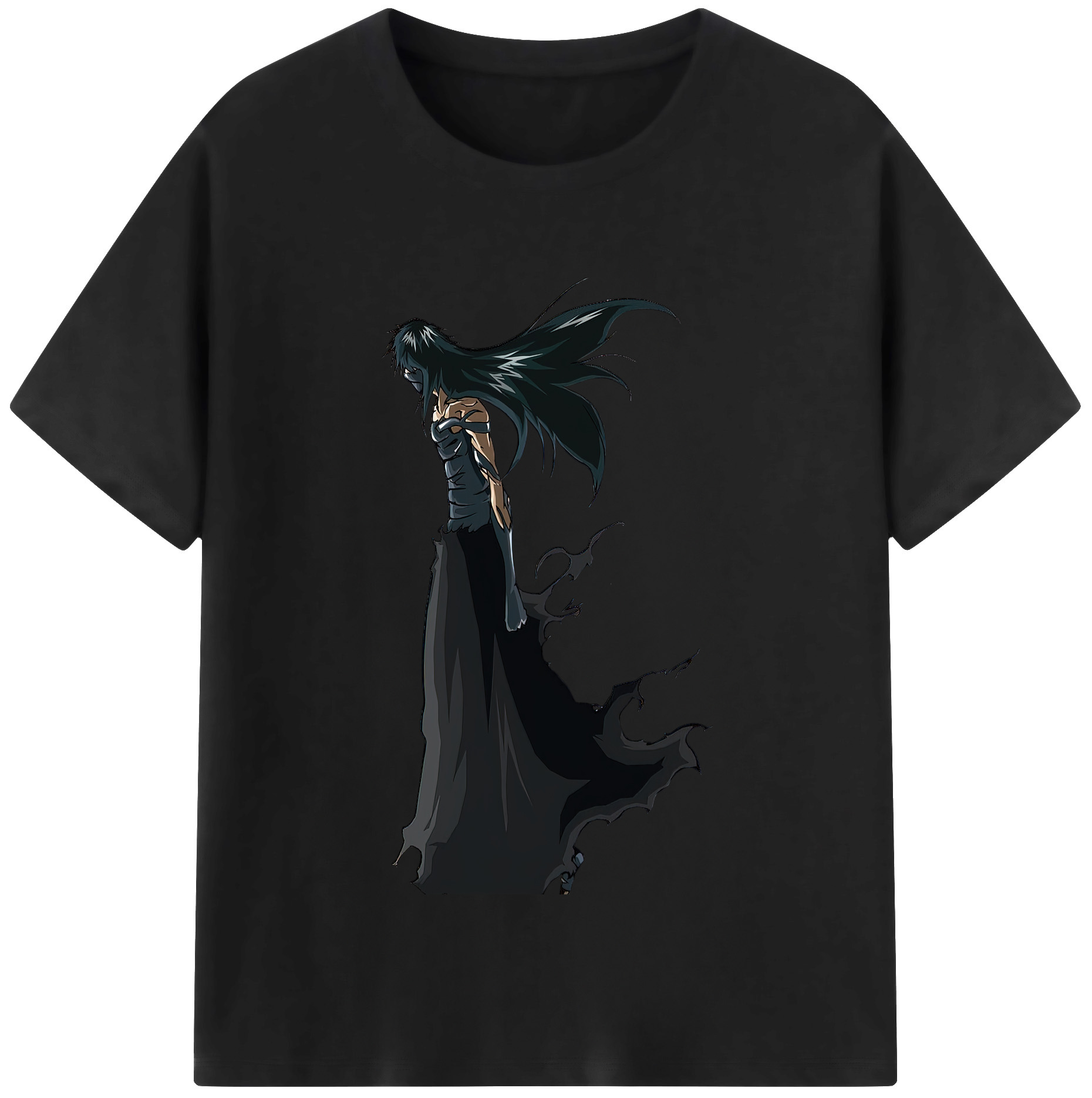 （画像用） ブリーチ 黒崎一護（くろさき いちご）BLEACH Kurosaki Ichigo 綿100％半袖Tシャツ（フロントプリント）