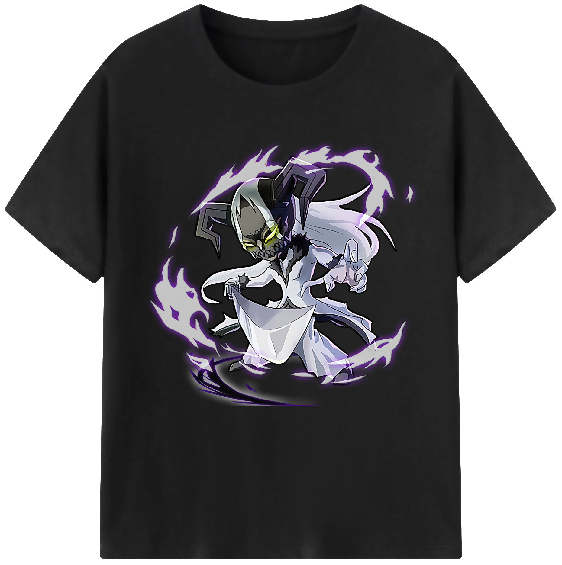 （画像用） ブリーチ 黒崎一護（くろさき いちご）BLEACH Kurosaki Ichigo 綿100％半袖Tシャツ（フロントプリント）