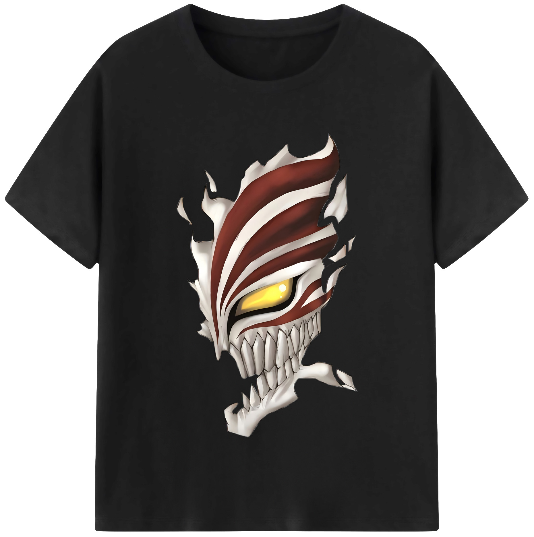 （画像用） ブリーチ 黒崎一護（くろさき いちご）BLEACH Kurosaki Ichigo 綿100％半袖Tシャツ（フロントプリント）