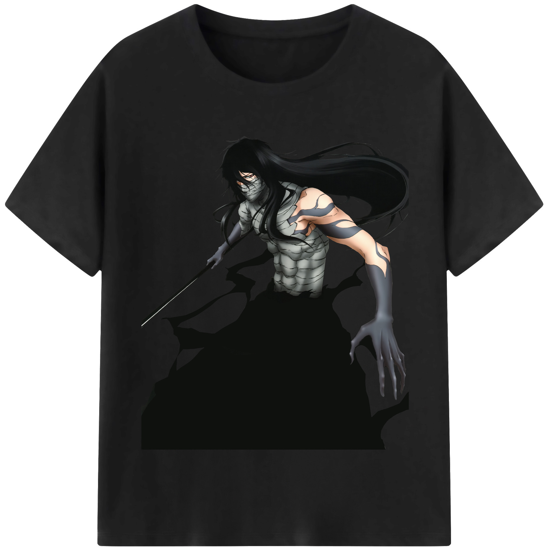 （画像用） ブリーチ 黒崎一護（くろさき いちご）BLEACH Kurosaki Ichigo 綿100％半袖Tシャツ（フロントプリント）