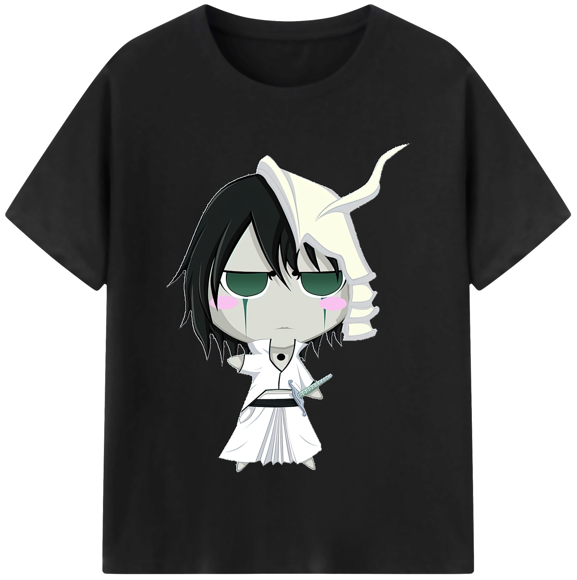 （画像用） ブリーチ ウルキオラ·シファー BLEACH Ulquiorra cifer 綿100％半袖Tシャツ（フロントプリント）
