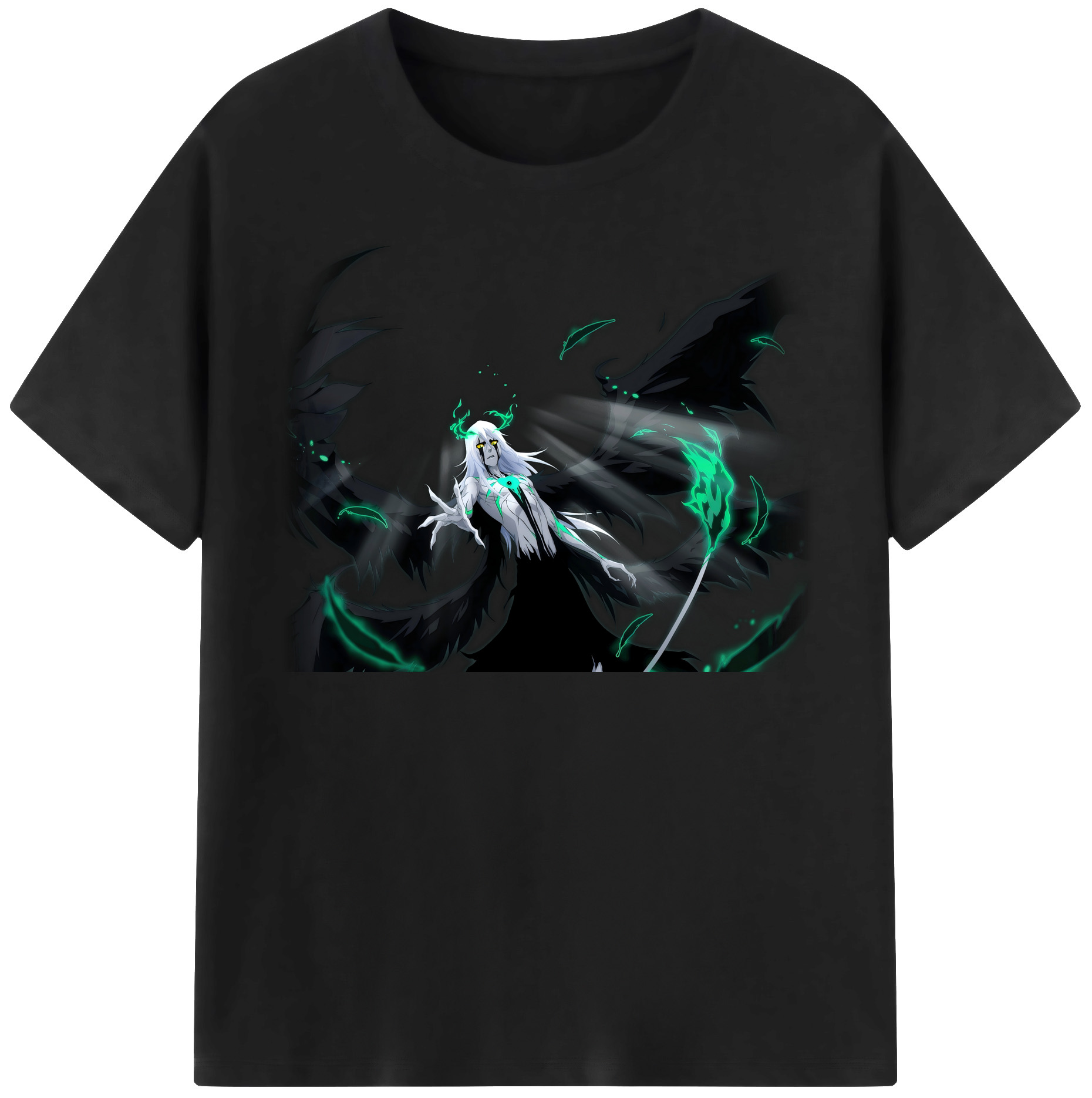 （画像用） ブリーチ ウルキオラ·シファー BLEACH Ulquiorra cifer 綿100％半袖Tシャツ（フロントプリント）