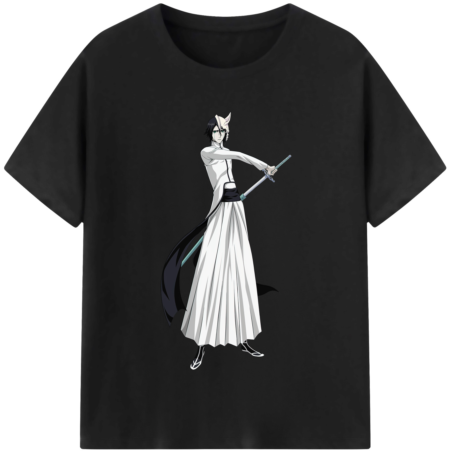 （画像用） ブリーチ ウルキオラ·シファー BLEACH Ulquiorra cifer 綿100％半袖Tシャツ（フロントプリント）
