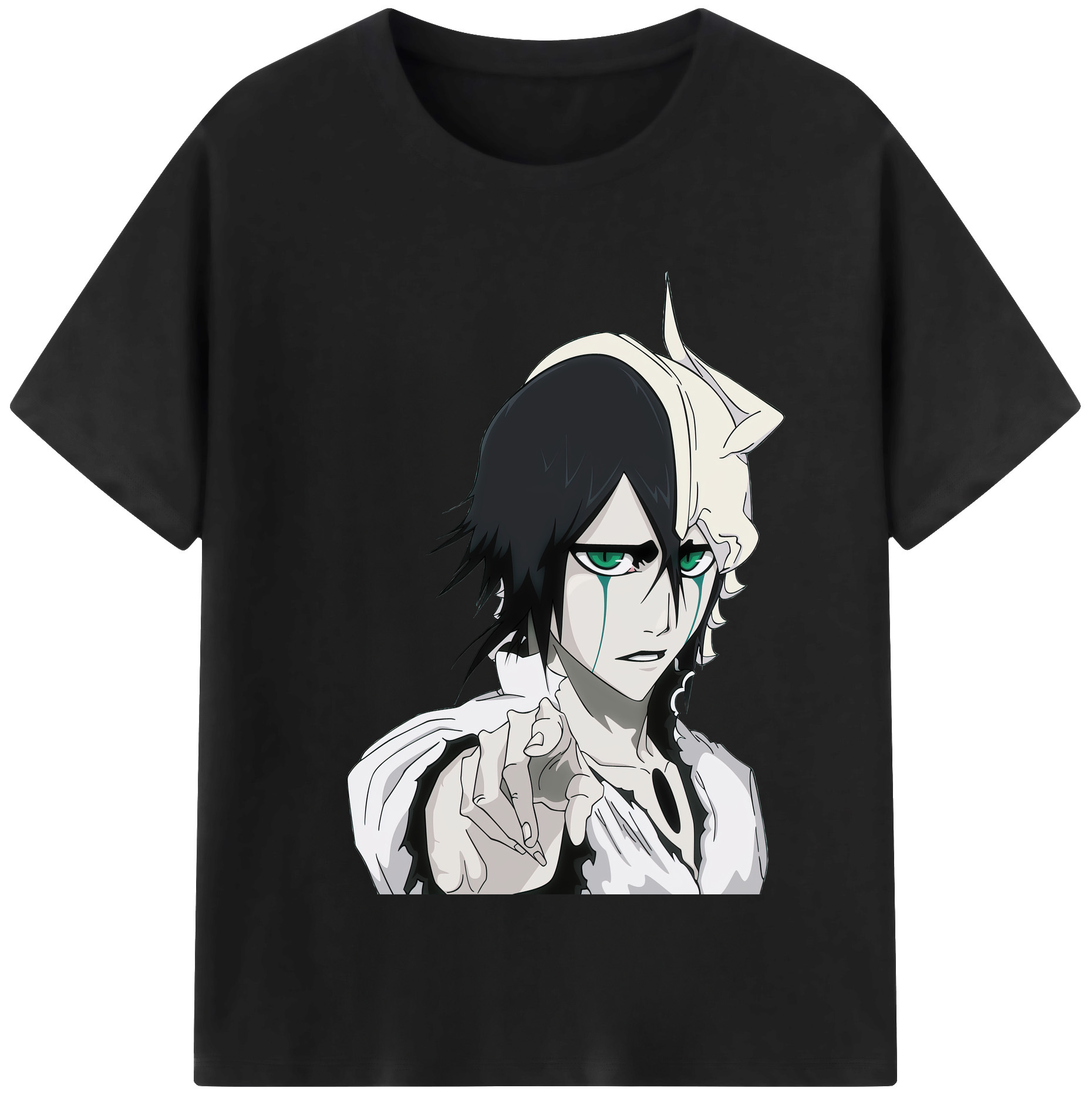 （画像用） ブリーチ ウルキオラ·シファー BLEACH Ulquiorra cifer 綿100％半袖Tシャツ（フロントプリント）