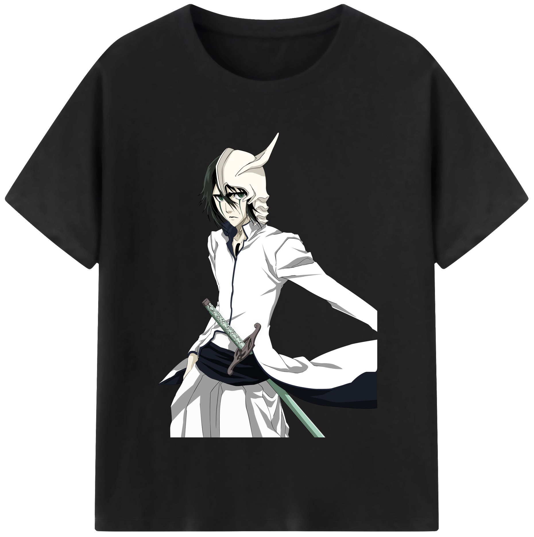 （画像用） ブリーチ ウルキオラ·シファー BLEACH Ulquiorra cifer 綿100％半袖Tシャツ（フロントプリント）