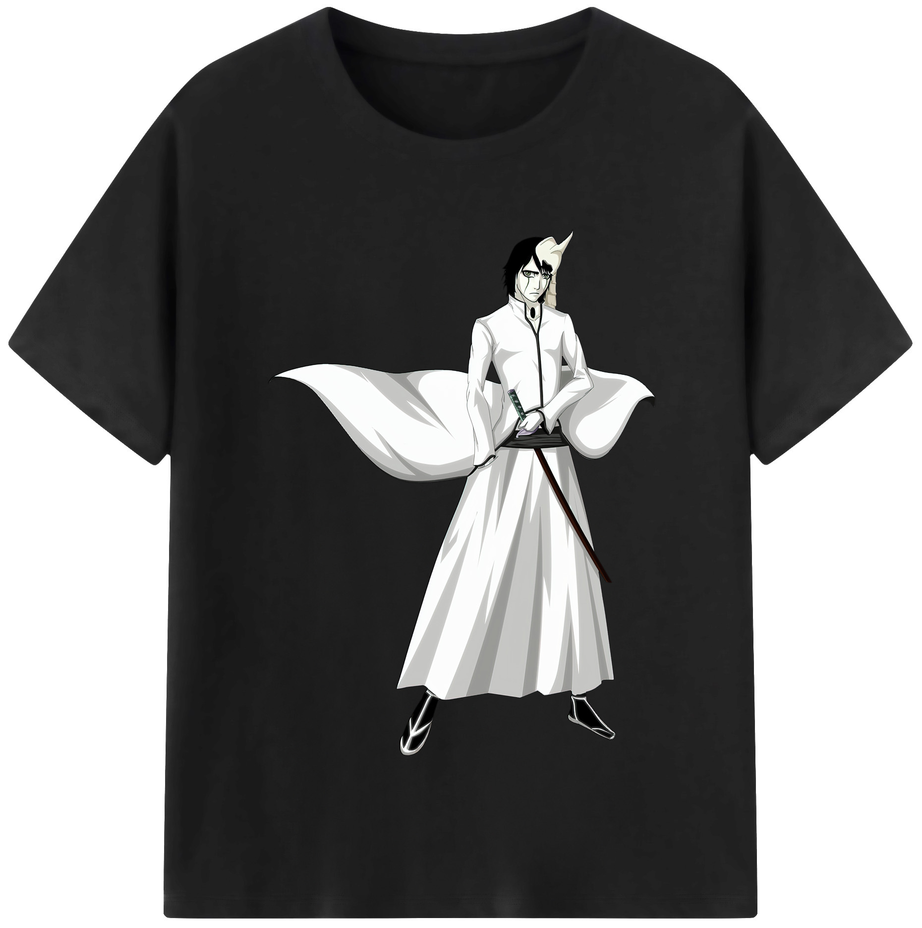 （画像用） ブリーチ ウルキオラ·シファー BLEACH Ulquiorra cifer 綿100％半袖Tシャツ（フロントプリント）