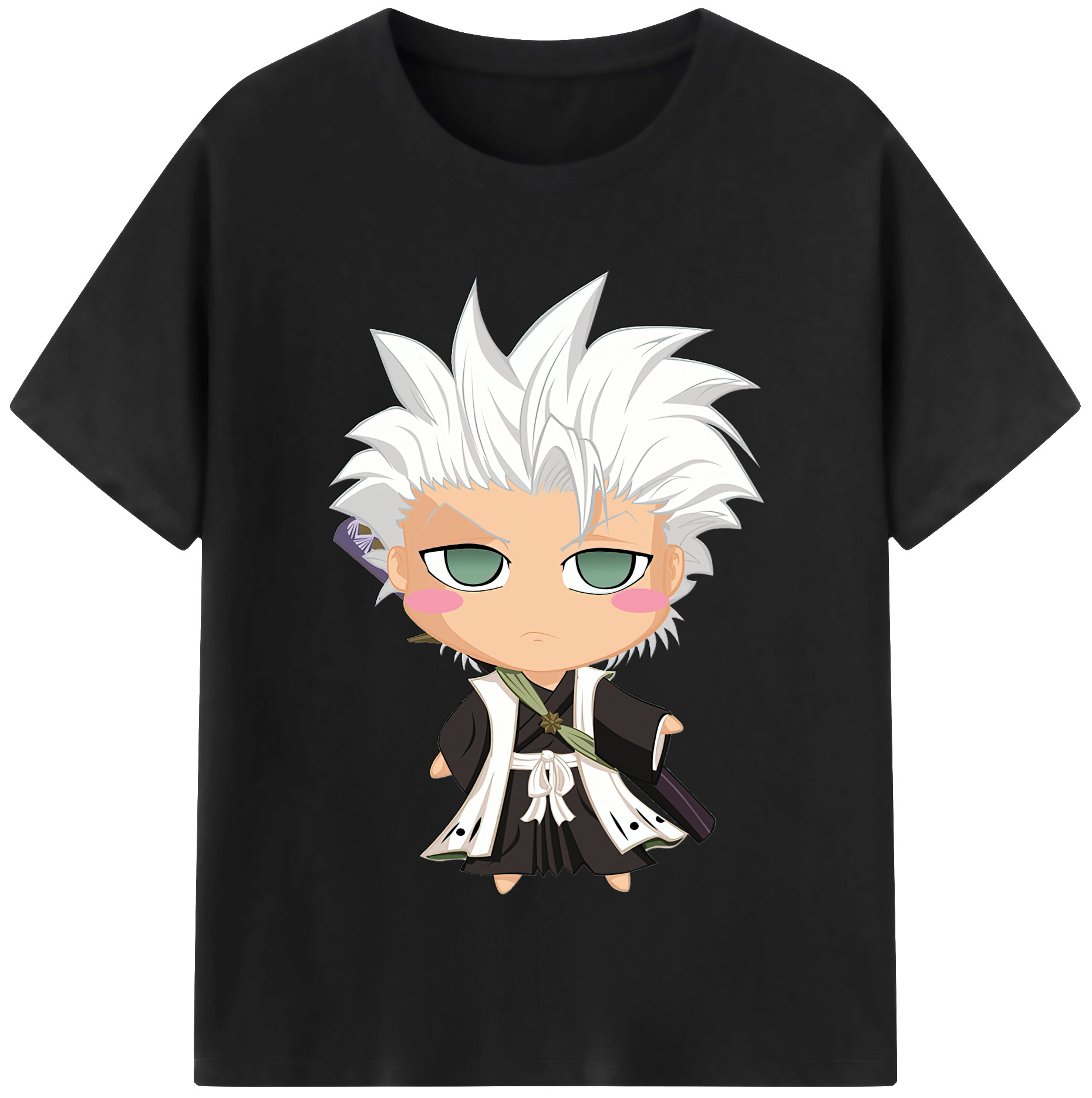 （画像用） ブリーチ 日番谷冬獅郎（ひつがや とうしろう） BLEACH Hitsugaya Toushirou 綿100％半袖Tシャツ（フロントプリント）