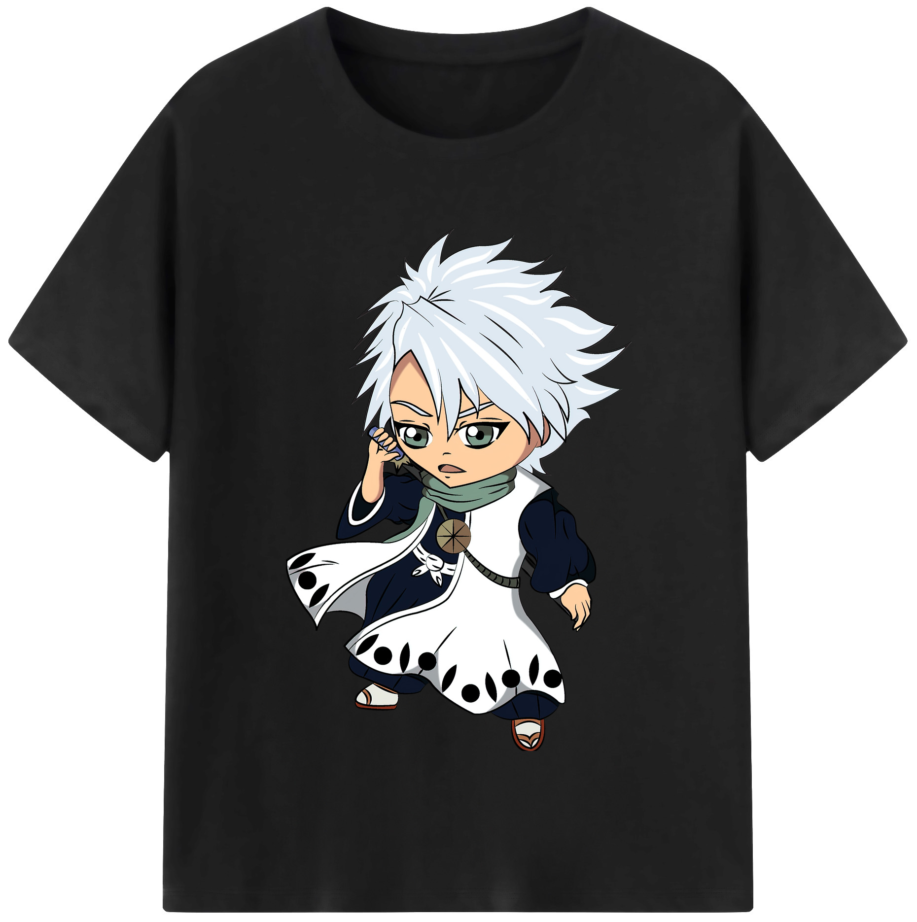 （画像用） ブリーチ 日番谷冬獅郎（ひつがや とうしろう） BLEACH Hitsugaya Toushirou 綿100％半袖Tシャツ（フロントプリント）