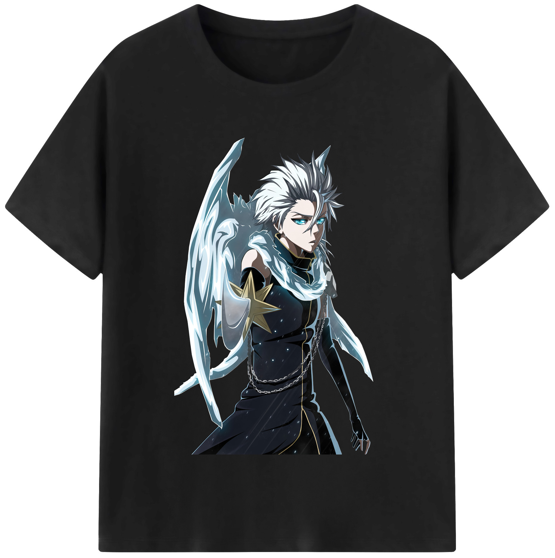 （画像用） ブリーチ 日番谷冬獅郎（ひつがや とうしろう） BLEACH Hitsugaya Toushirou 綿100％半袖Tシャツ（フロントプリント）