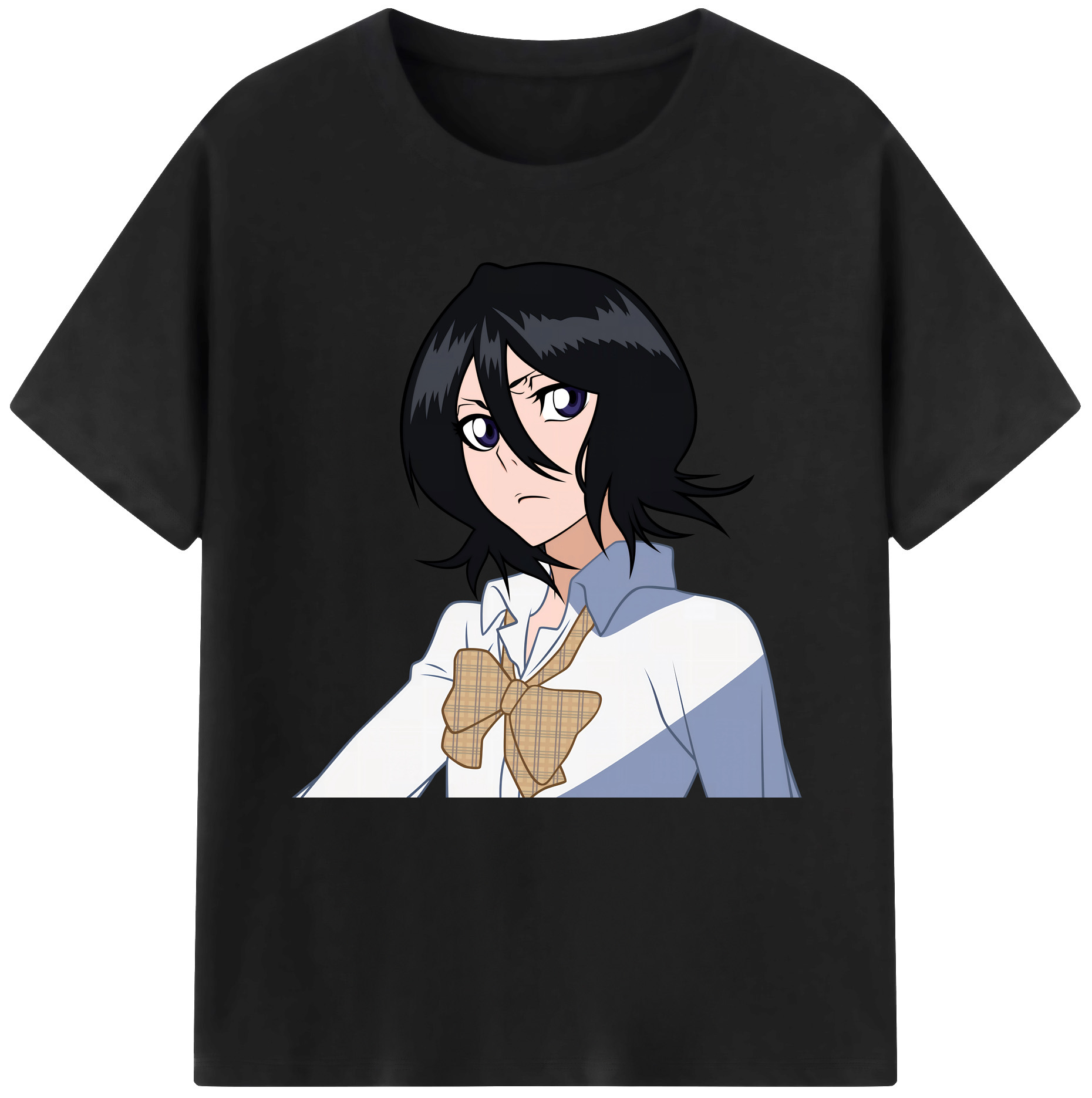 （画像用） ブリーチ 朽木ルキア BLEACH Kuchiki Rukia 綿100％半袖Tシャツ（フロントプリント）