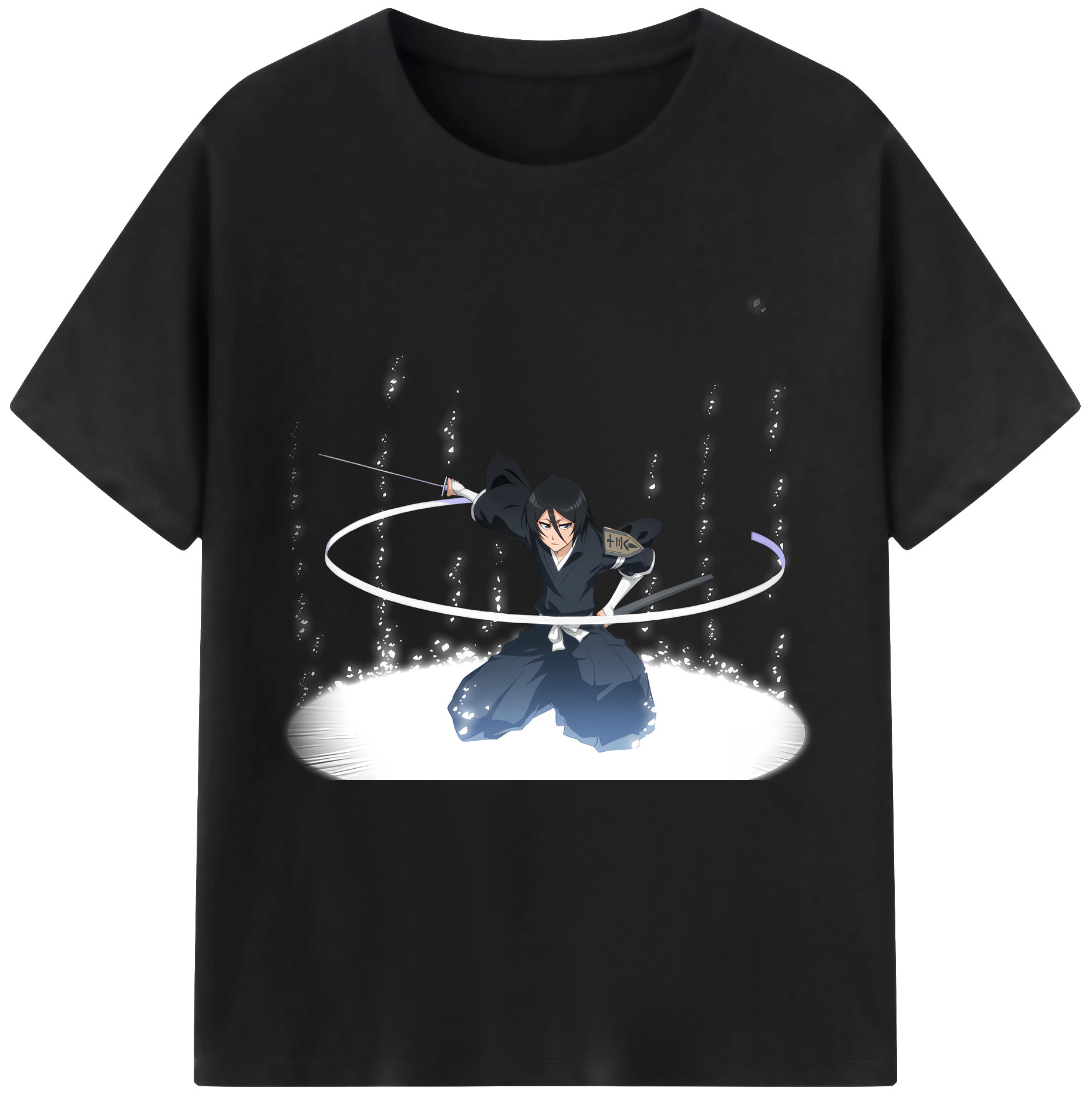 （画像用） ブリーチ 朽木ルキア BLEACH Kuchiki Rukia 綿100％半袖Tシャツ（フロントプリント）