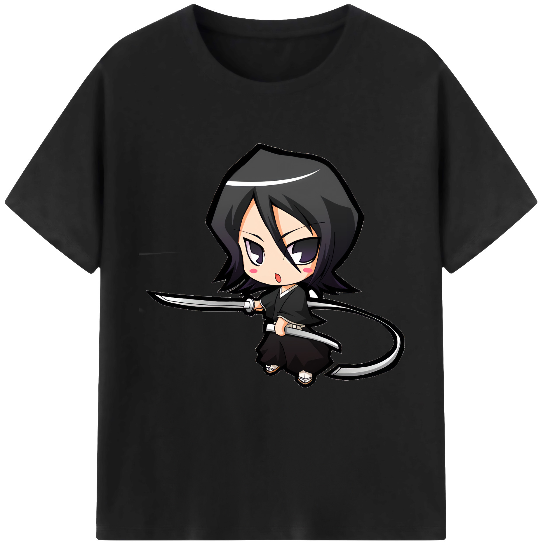 （画像用） ブリーチ 朽木ルキア BLEACH Kuchiki Rukia 綿100％半袖Tシャツ（フロントプリント）