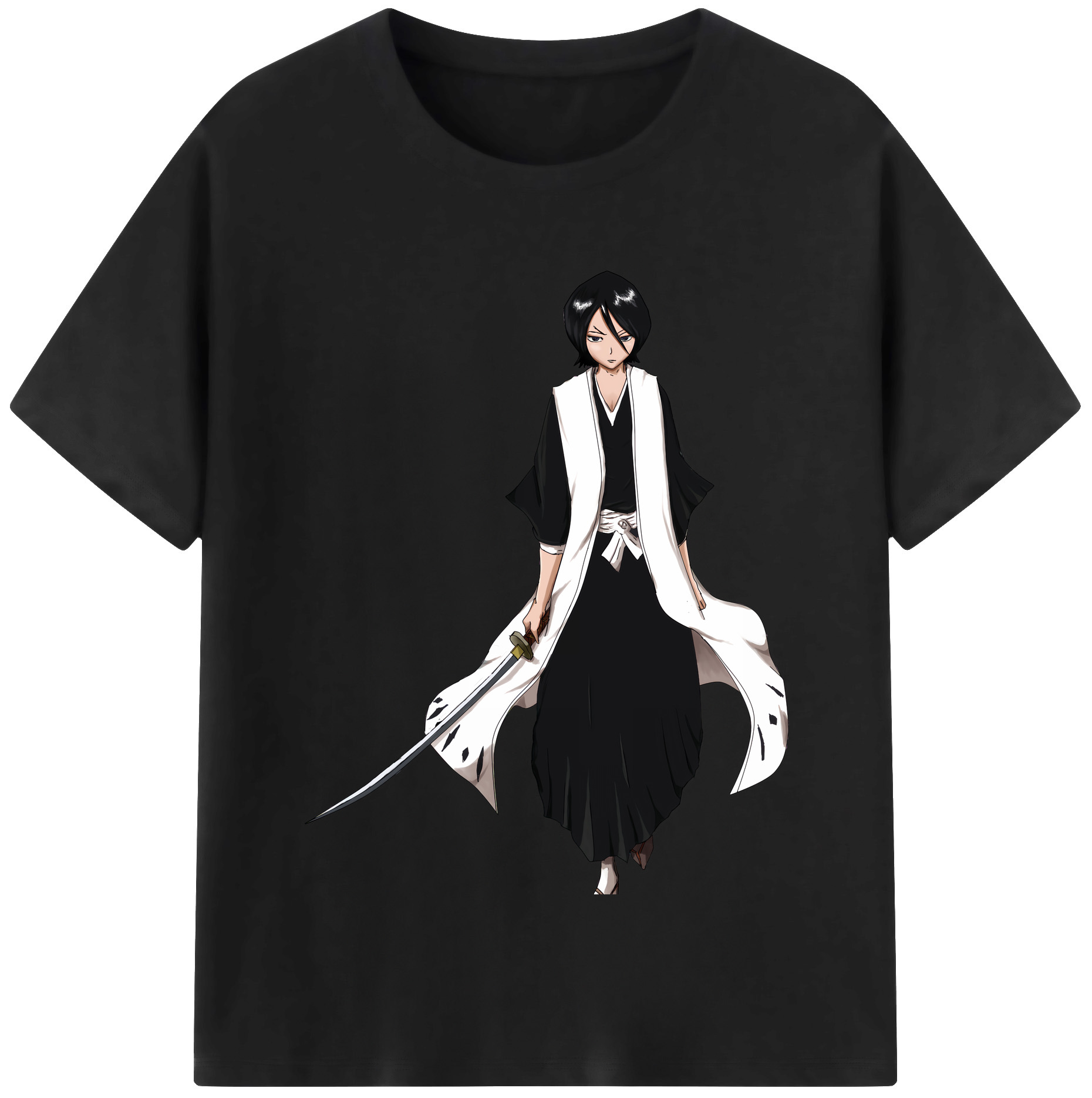 （画像用） ブリーチ 朽木ルキア BLEACH Kuchiki Rukia 綿100％半袖Tシャツ（フロントプリント）