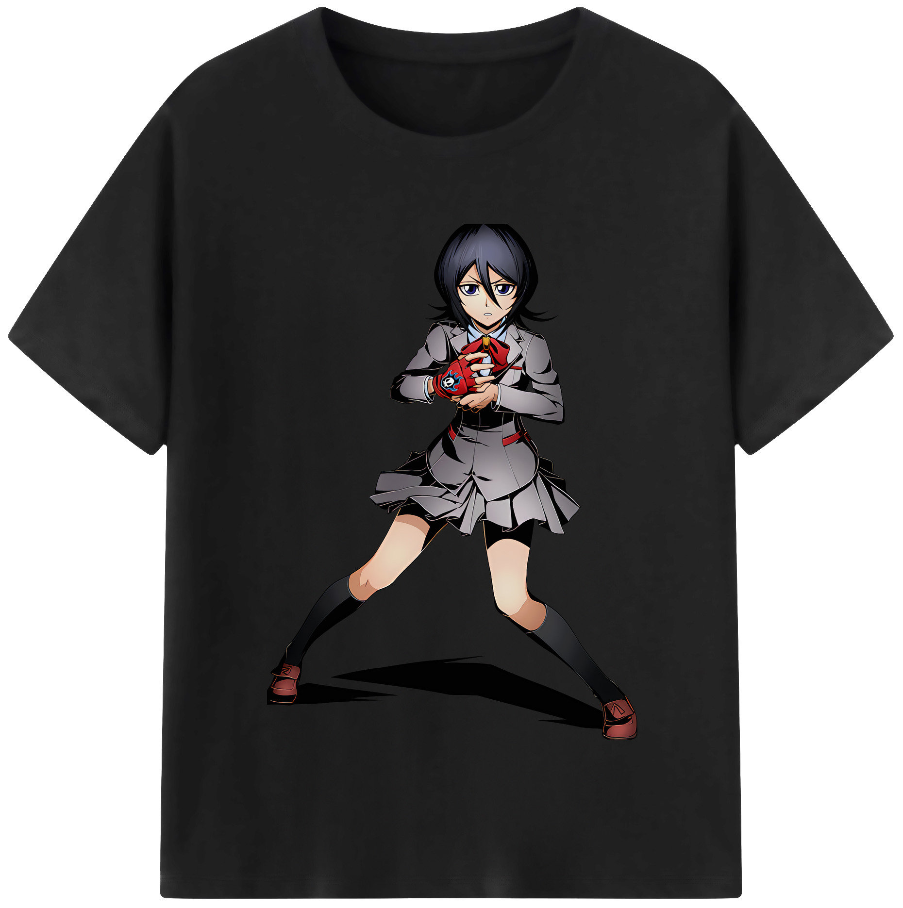 （画像用） ブリーチ 朽木ルキア BLEACH Kuchiki Rukia 綿100％半袖Tシャツ（フロントプリント）