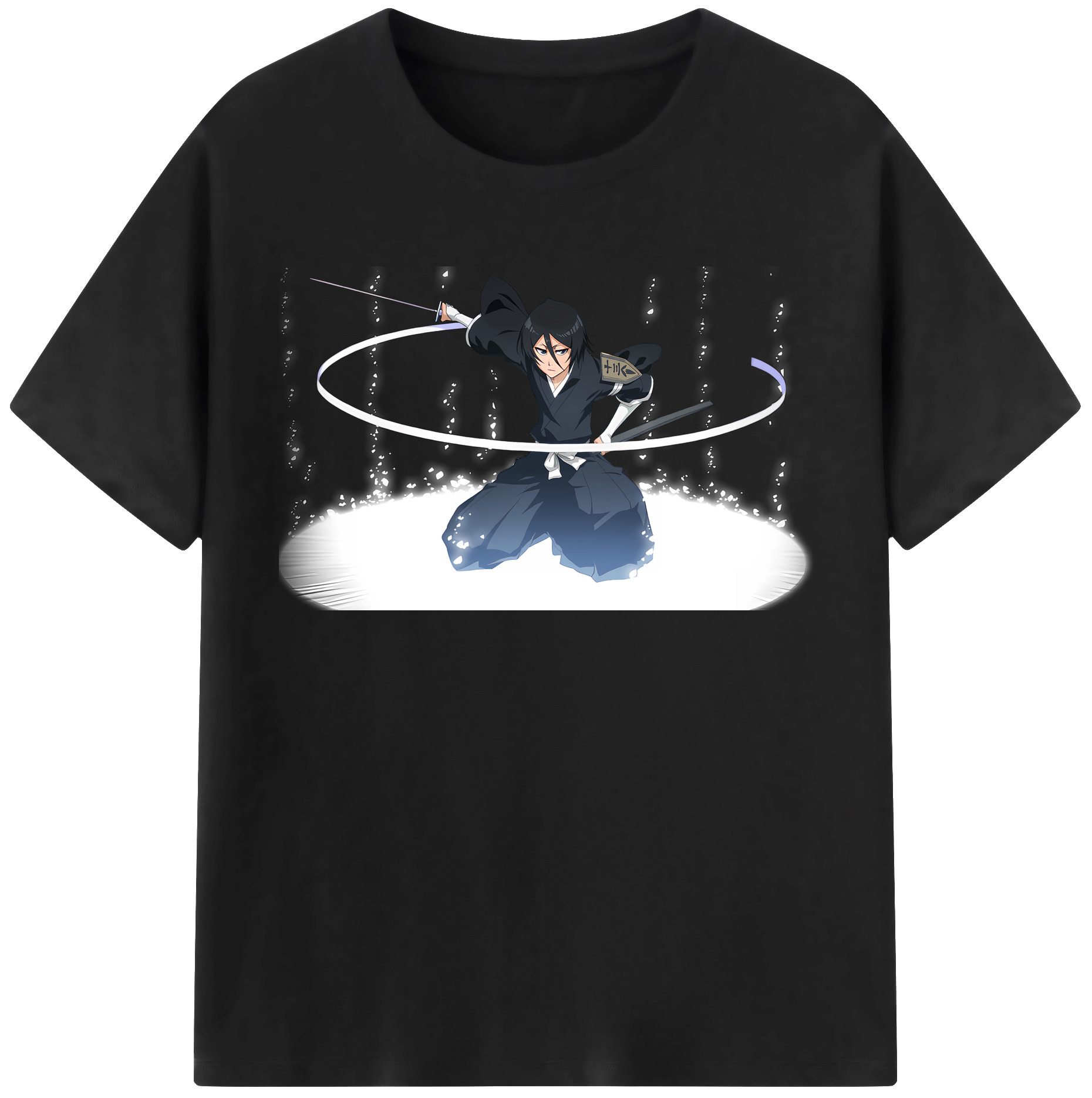 （画像用） ブリーチ 朽木ルキア BLEACH Kuchiki Rukia 綿100％半袖Tシャツ（フロントプリント）