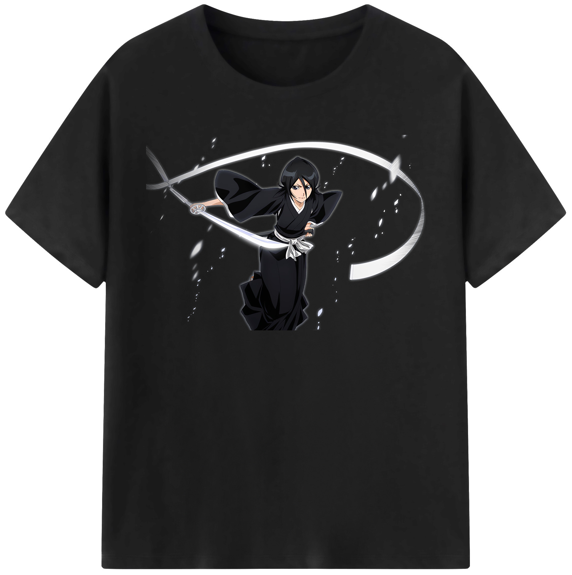 （画像用） ブリーチ 朽木ルキア BLEACH Kuchiki Rukia 綿100％半袖Tシャツ（フロントプリント）