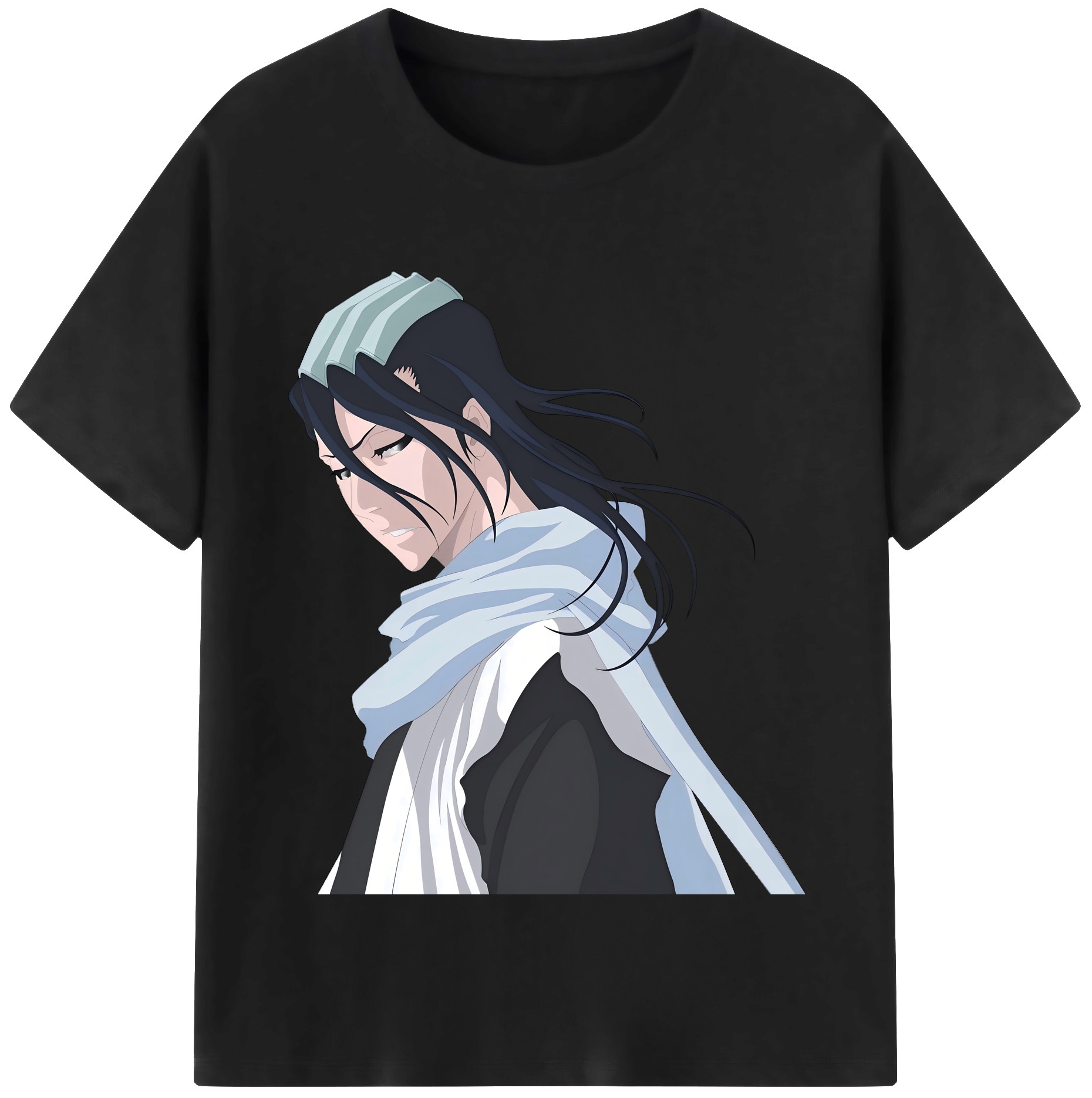 （画像用） ブリーチ くちき びゃくや BLEACH Kuchiki Byakuya 綿100％半袖Tシャツ（フロントプリント）