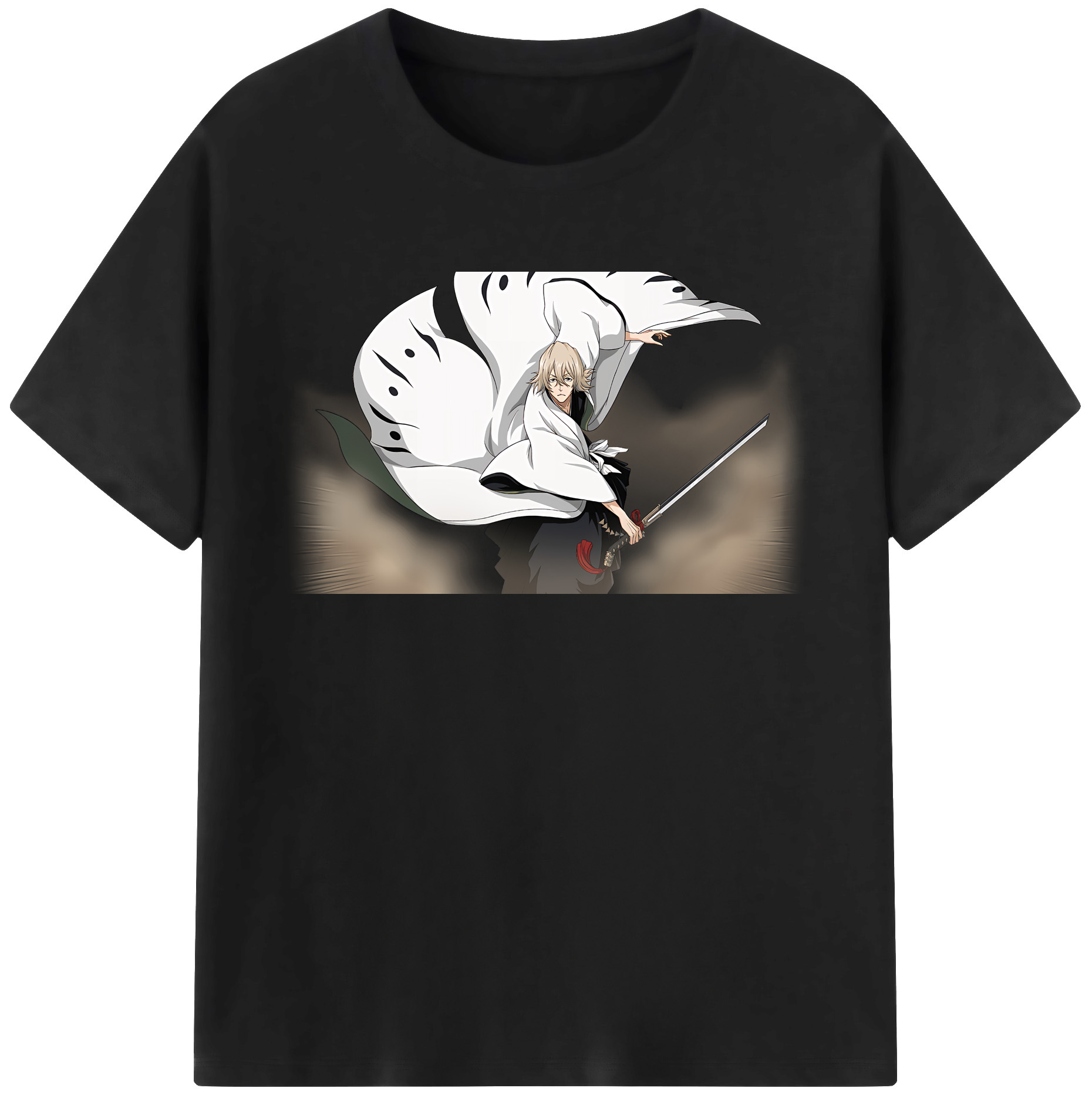 （画像用） "ブリーチ 浦原 喜助（うらはら きすけ） BLEACH Urahara Kisuke " 綿100％半袖Tシャツ（フロントプリント）