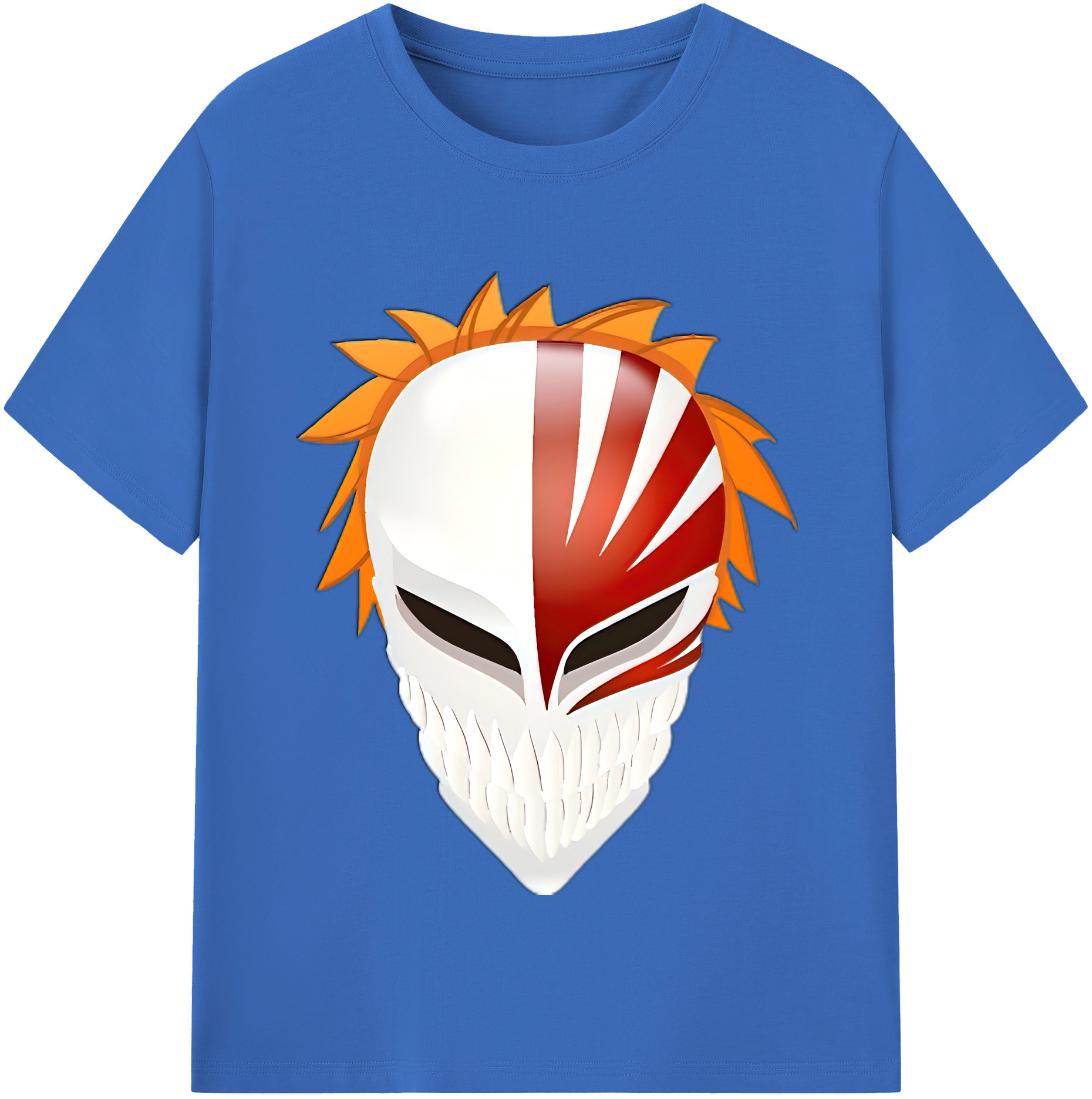 （画像用） ブリーチ 黒崎一護（くろさき いちご）BLEACH Kurosaki Ichigo 綿100％半袖Tシャツ（フロントプリント）