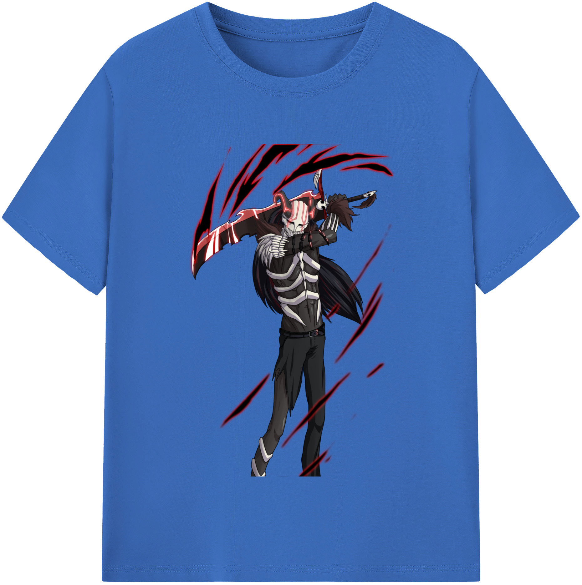 （画像用） ブリーチ 黒崎一護（くろさき いちご）BLEACH Kurosaki Ichigo 綿100％半袖Tシャツ（フロントプリント）