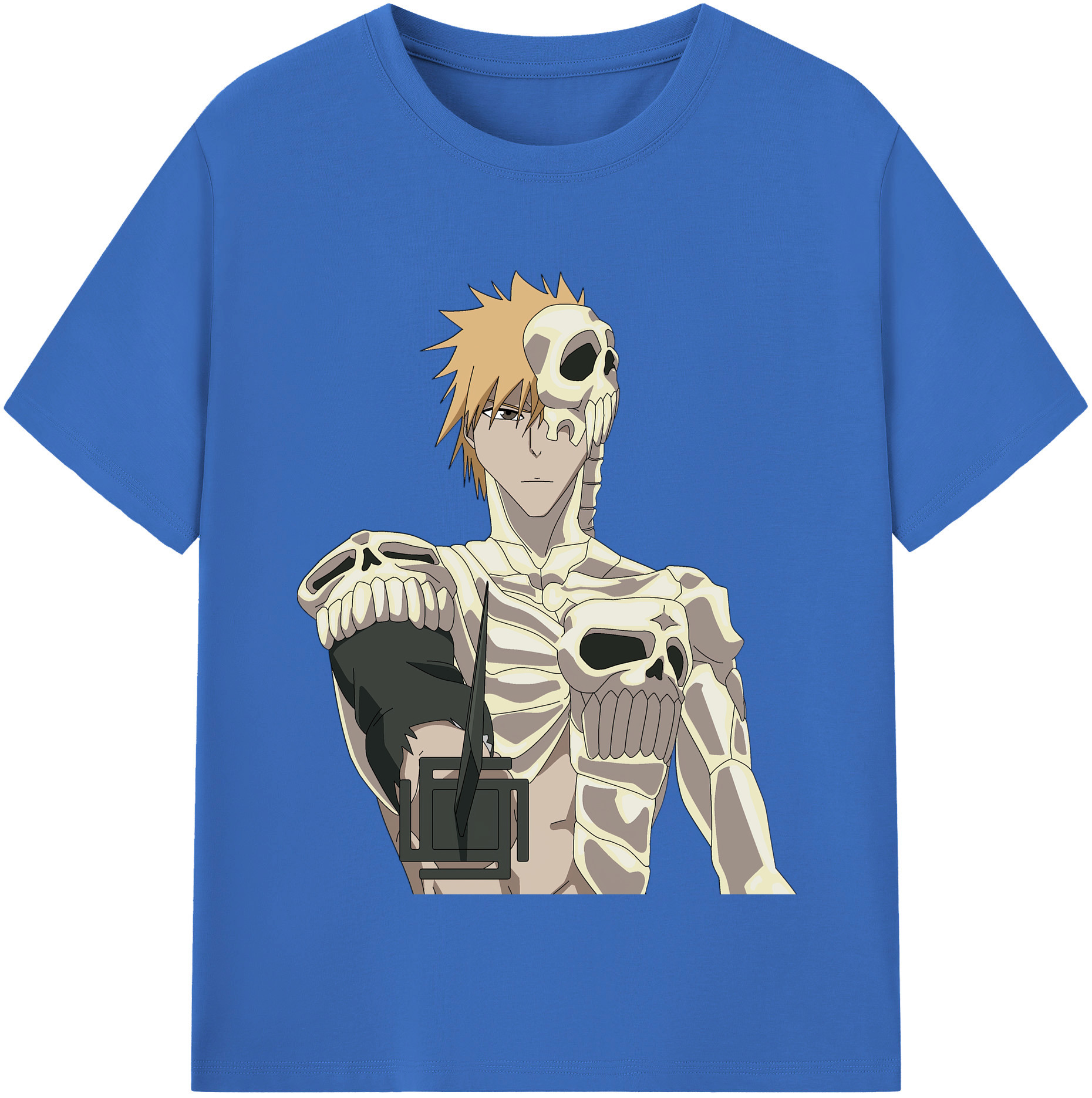 （画像用） ブリーチ 黒崎一護（くろさき いちご）BLEACH Kurosaki Ichigo 綿100％半袖Tシャツ（フロントプリント）