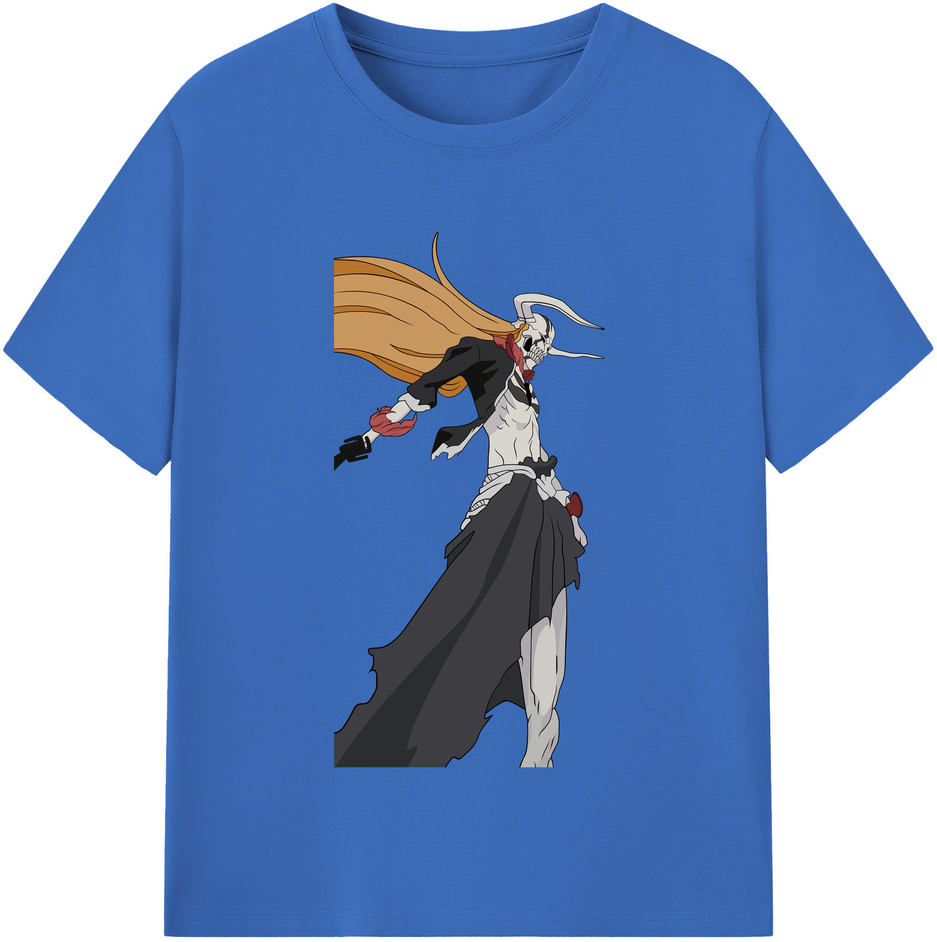 （画像用） ブリーチ 黒崎一護（くろさき いちご）BLEACH Kurosaki Ichigo 綿100％半袖Tシャツ（フロントプリント）