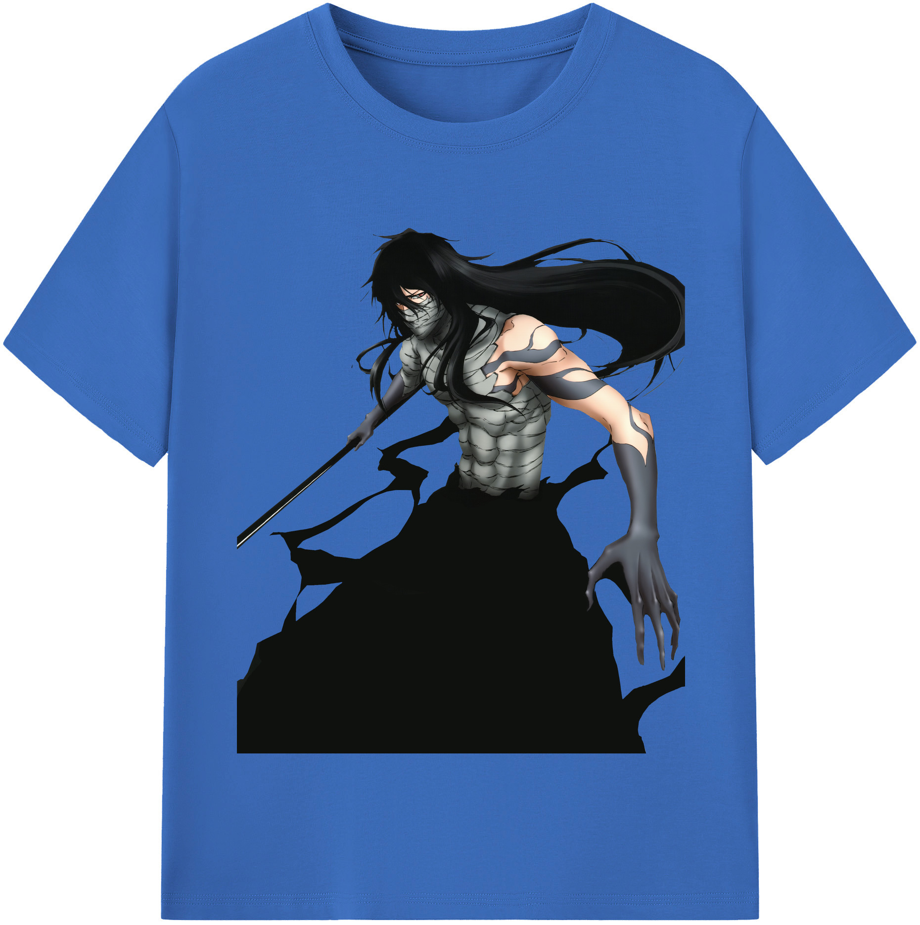 （画像用） ブリーチ 黒崎一護（くろさき いちご）BLEACH Kurosaki Ichigo 綿100％半袖Tシャツ（フロントプリント）