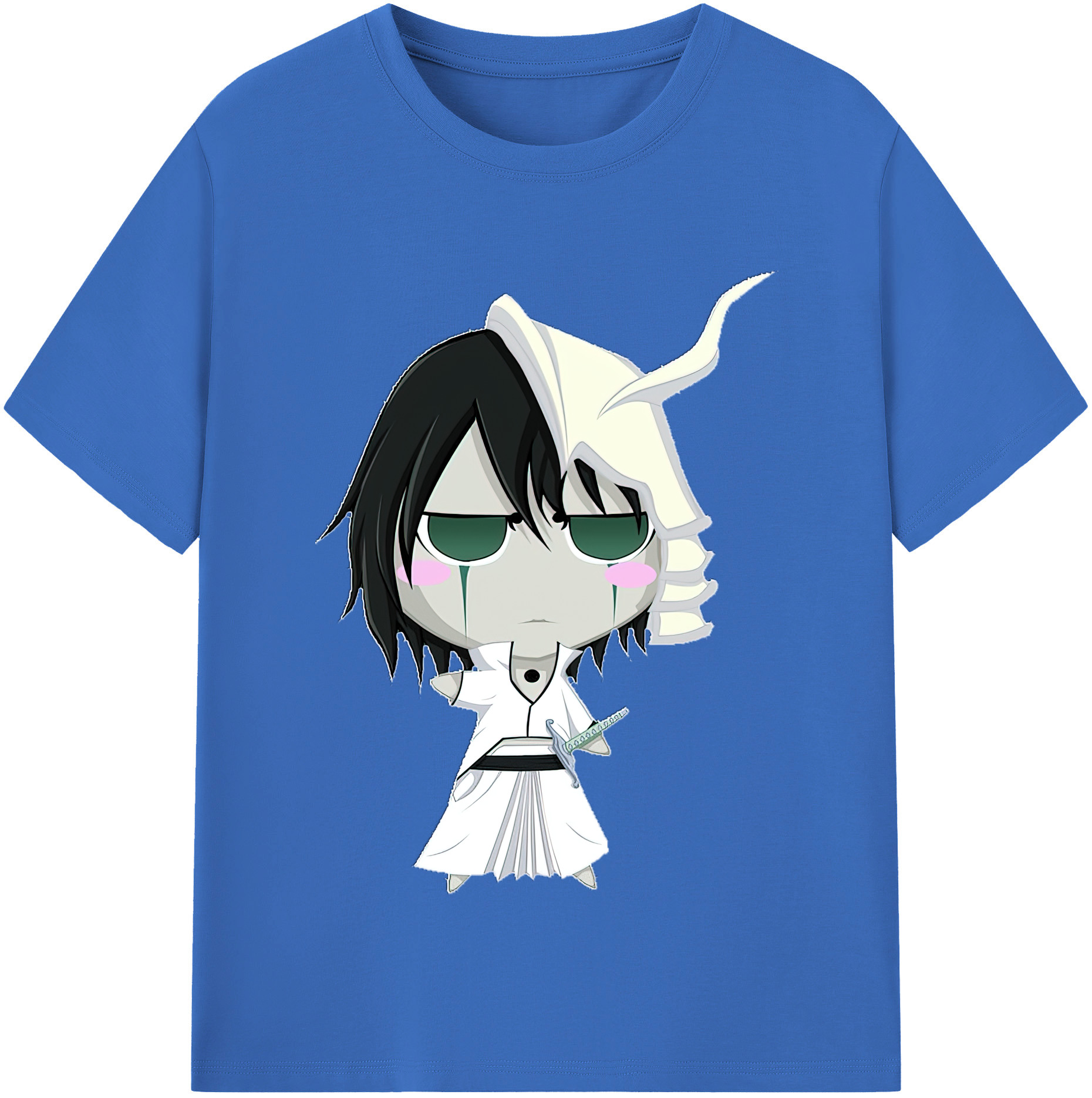 （画像用） ブリーチ ウルキオラ·シファー BLEACH Ulquiorra cifer 綿100％半袖Tシャツ（フロントプリント）