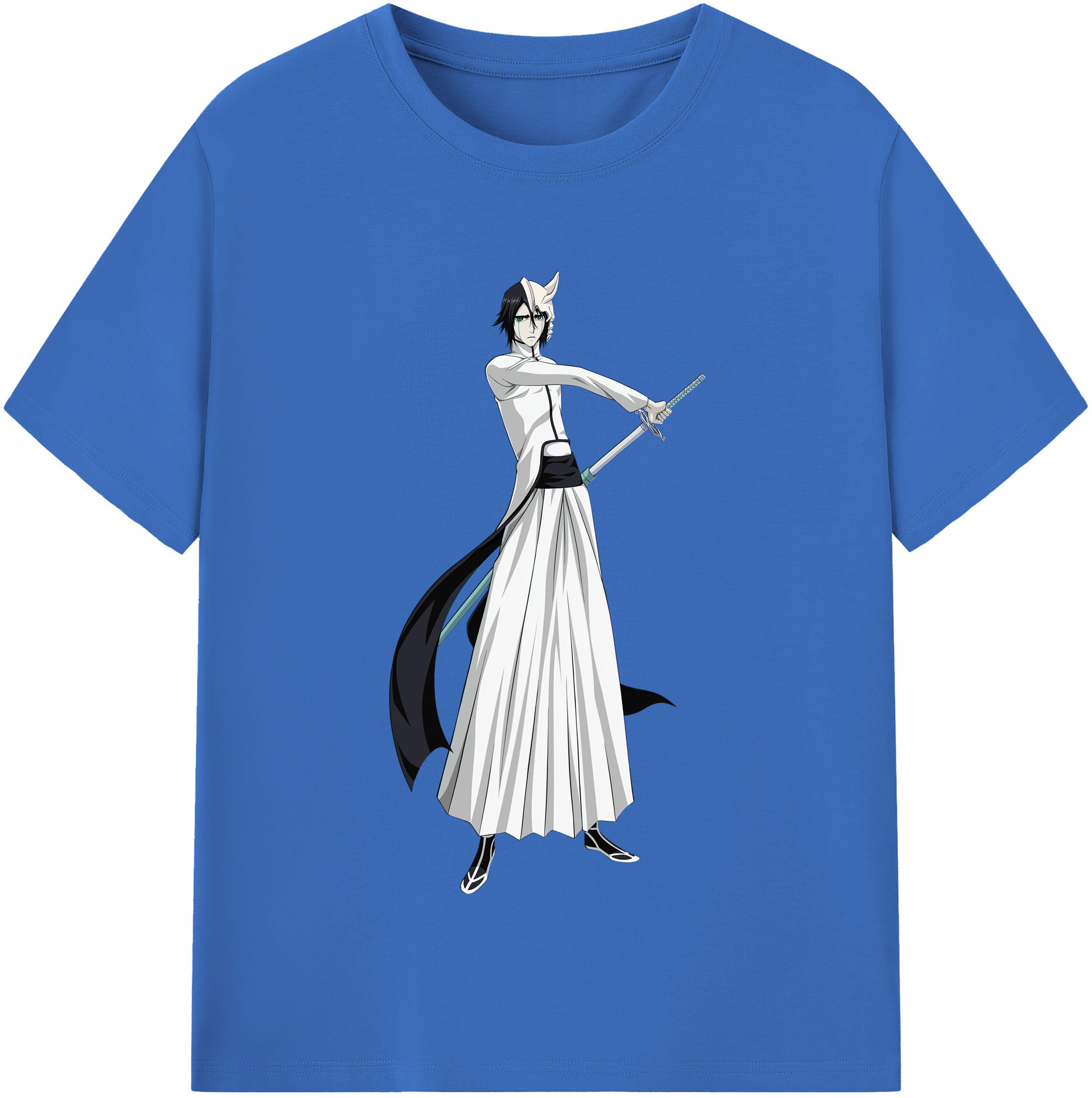 （画像用） ブリーチ ウルキオラ·シファー BLEACH Ulquiorra cifer 綿100％半袖Tシャツ（フロントプリント）