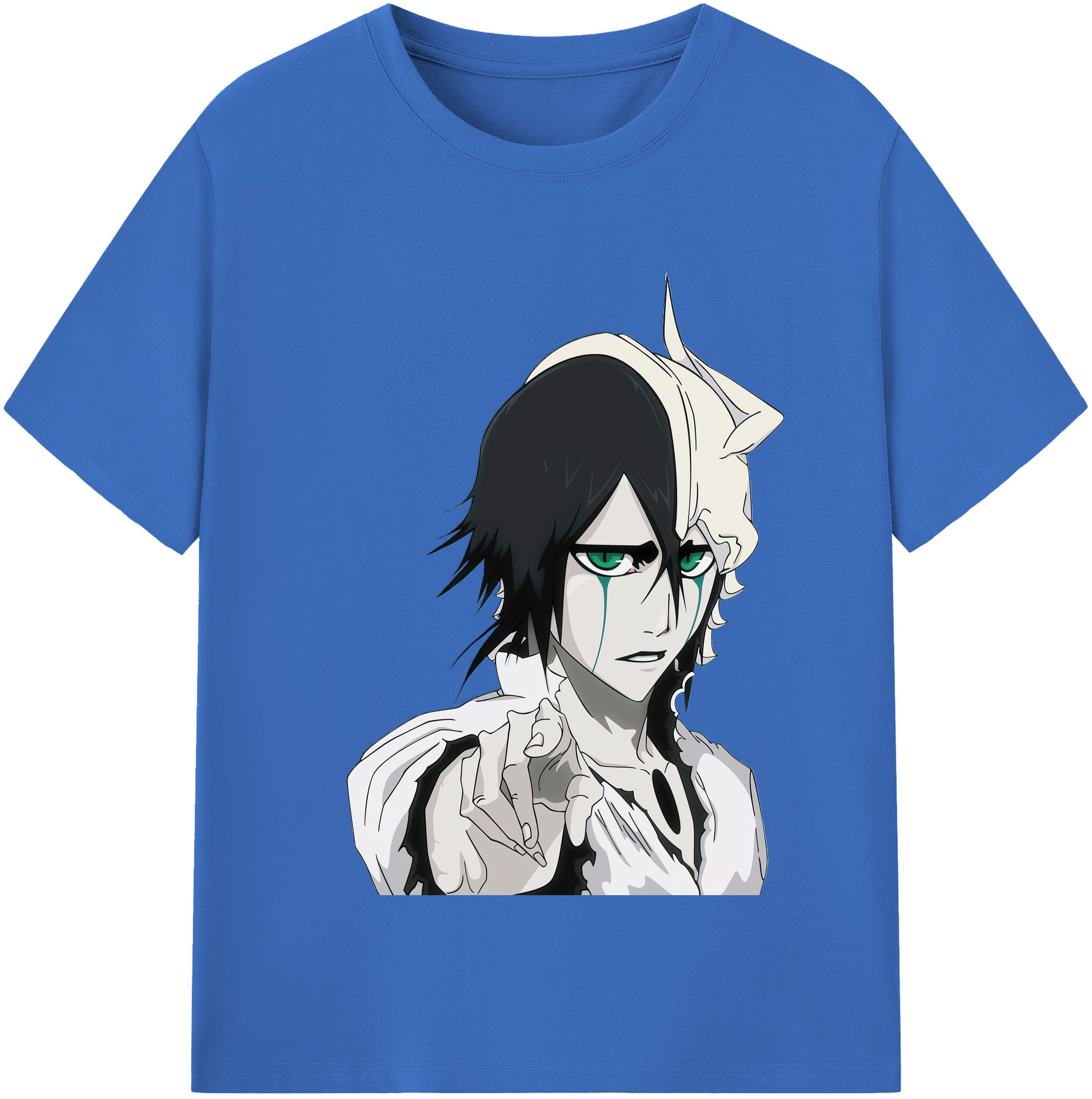 （画像用） ブリーチ ウルキオラ·シファー BLEACH Ulquiorra cifer 綿100％半袖Tシャツ（フロントプリント）