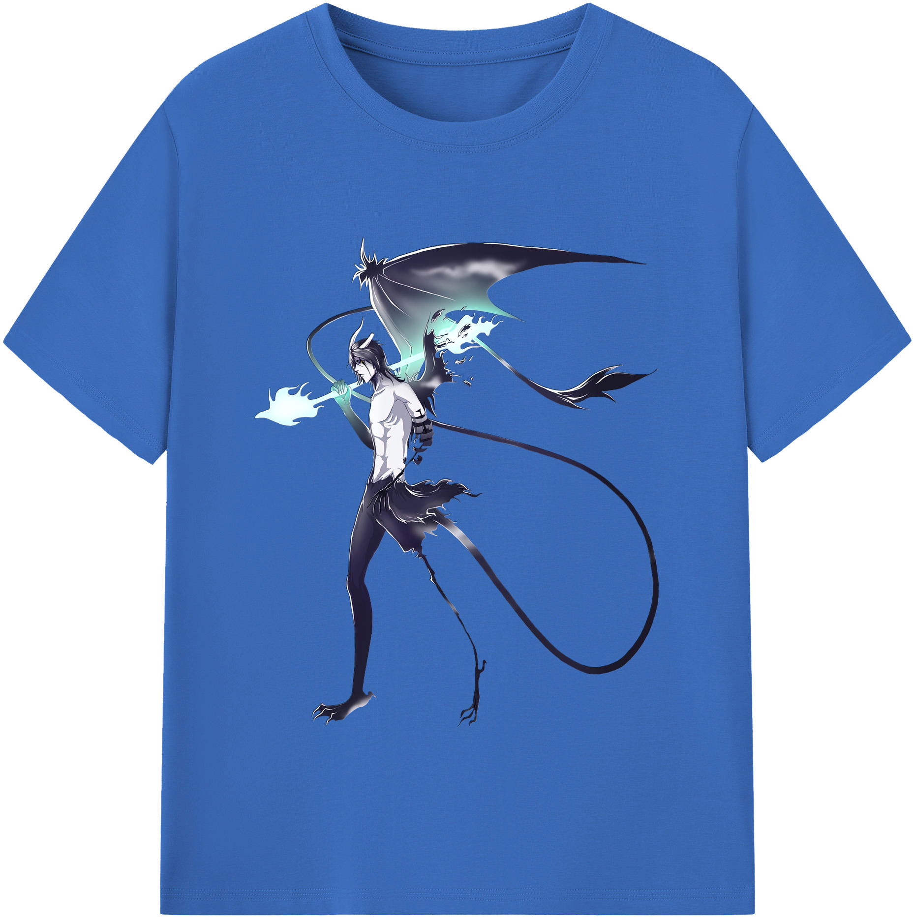 （画像用） ブリーチ ウルキオラ·シファー BLEACH Ulquiorra cifer 綿100％半袖Tシャツ（フロントプリント）
