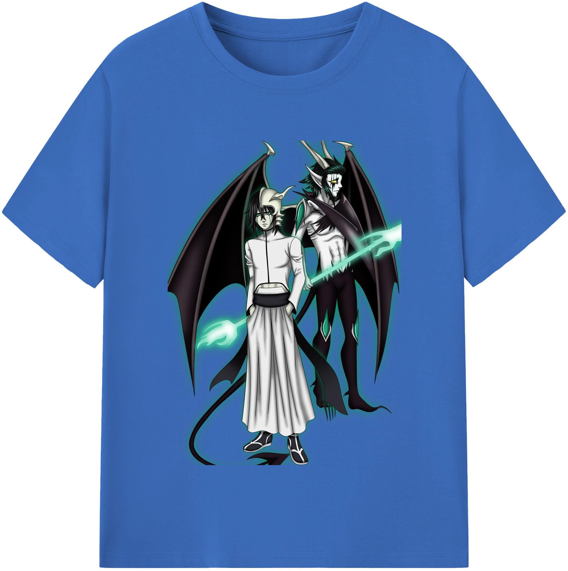 （画像用） ブリーチ ウルキオラ·シファー BLEACH Ulquiorra cifer 綿100％半袖Tシャツ（フロントプリント）