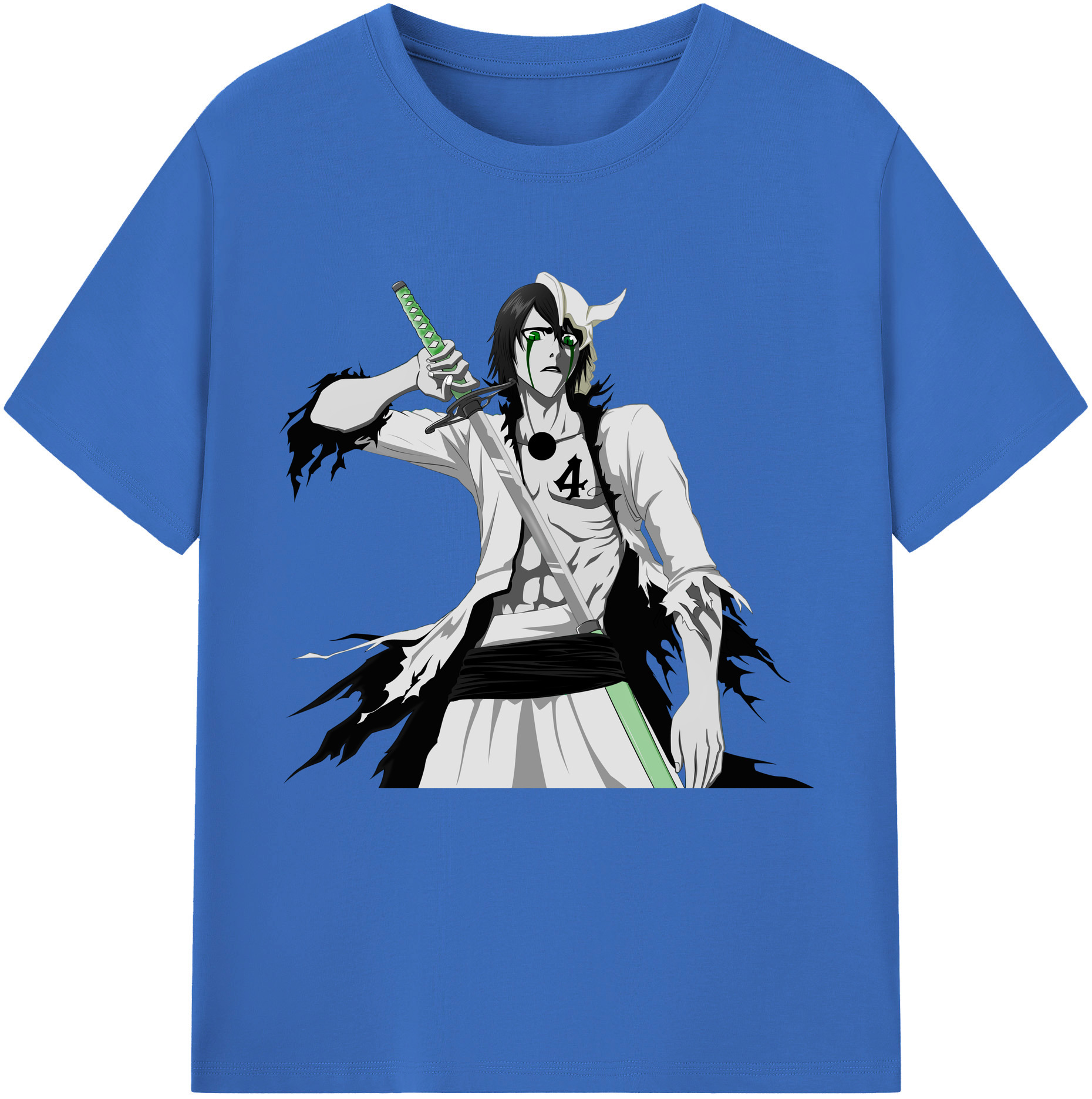 （画像用） ブリーチ ウルキオラ·シファー BLEACH Ulquiorra cifer 綿100％半袖Tシャツ（フロントプリント）