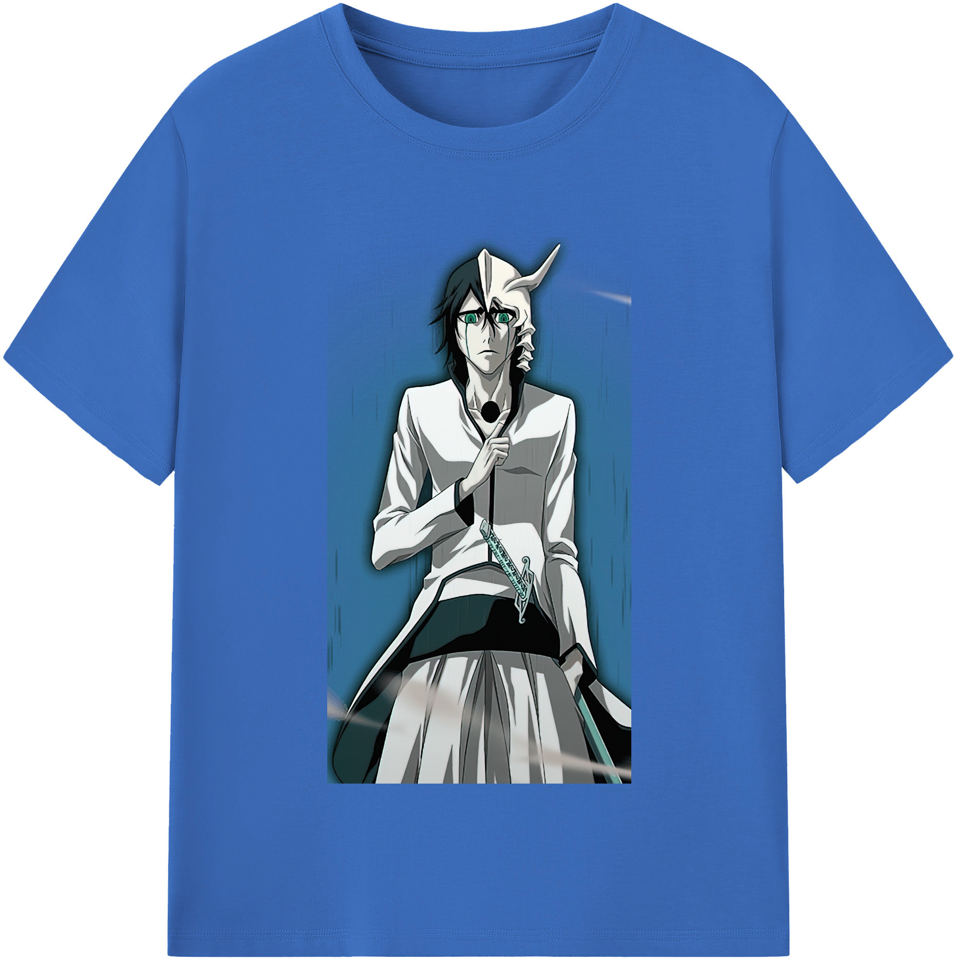（画像用） ブリーチ ウルキオラ·シファー BLEACH Ulquiorra cifer 綿100％半袖Tシャツ（フロントプリント）