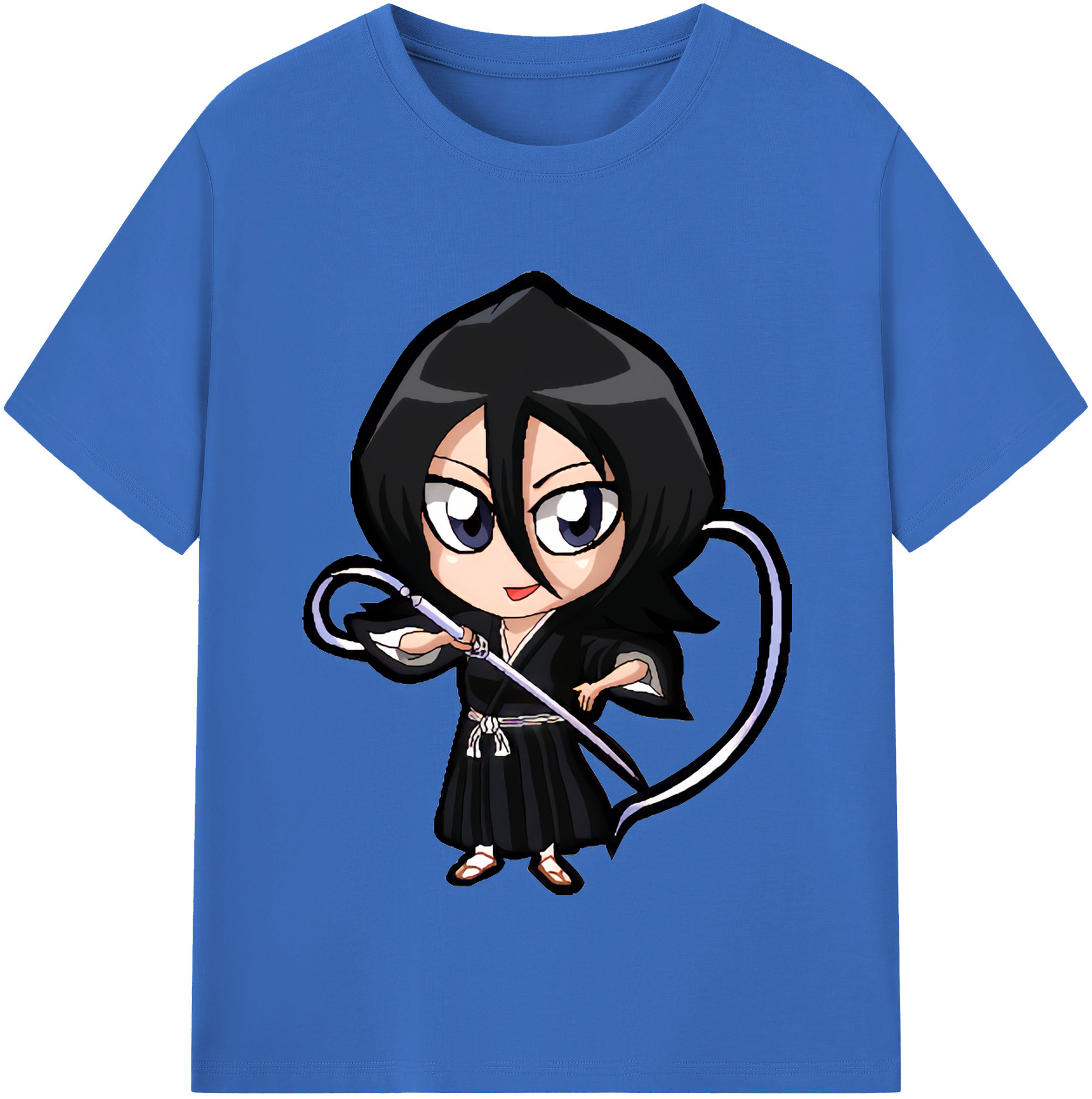 （画像用） ブリーチ 朽木ルキア BLEACH Kuchiki Rukia 綿100％半袖Tシャツ（フロントプリント）