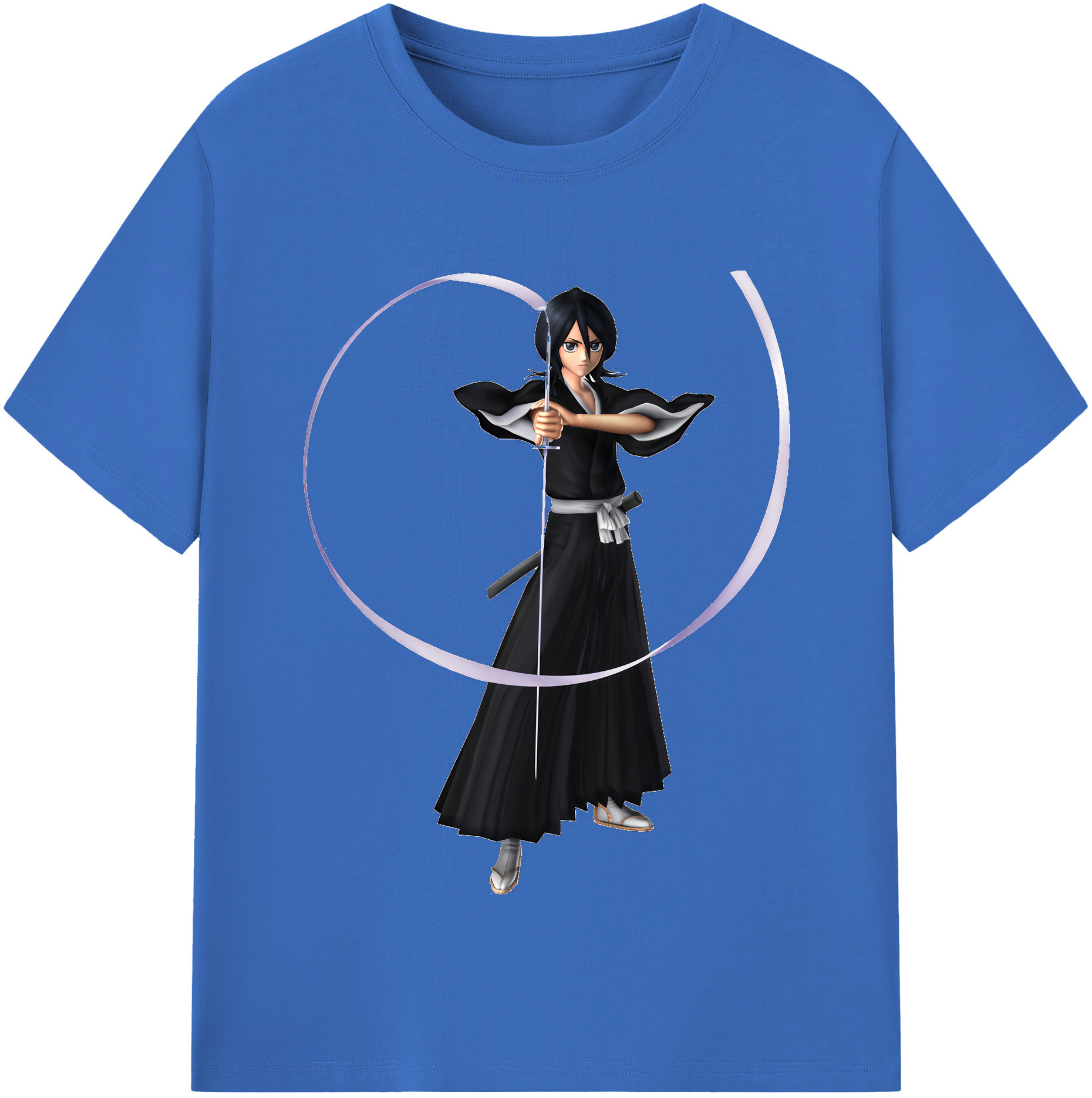 （画像用） ブリーチ 朽木ルキア BLEACH Kuchiki Rukia 綿100％半袖Tシャツ（フロントプリント）