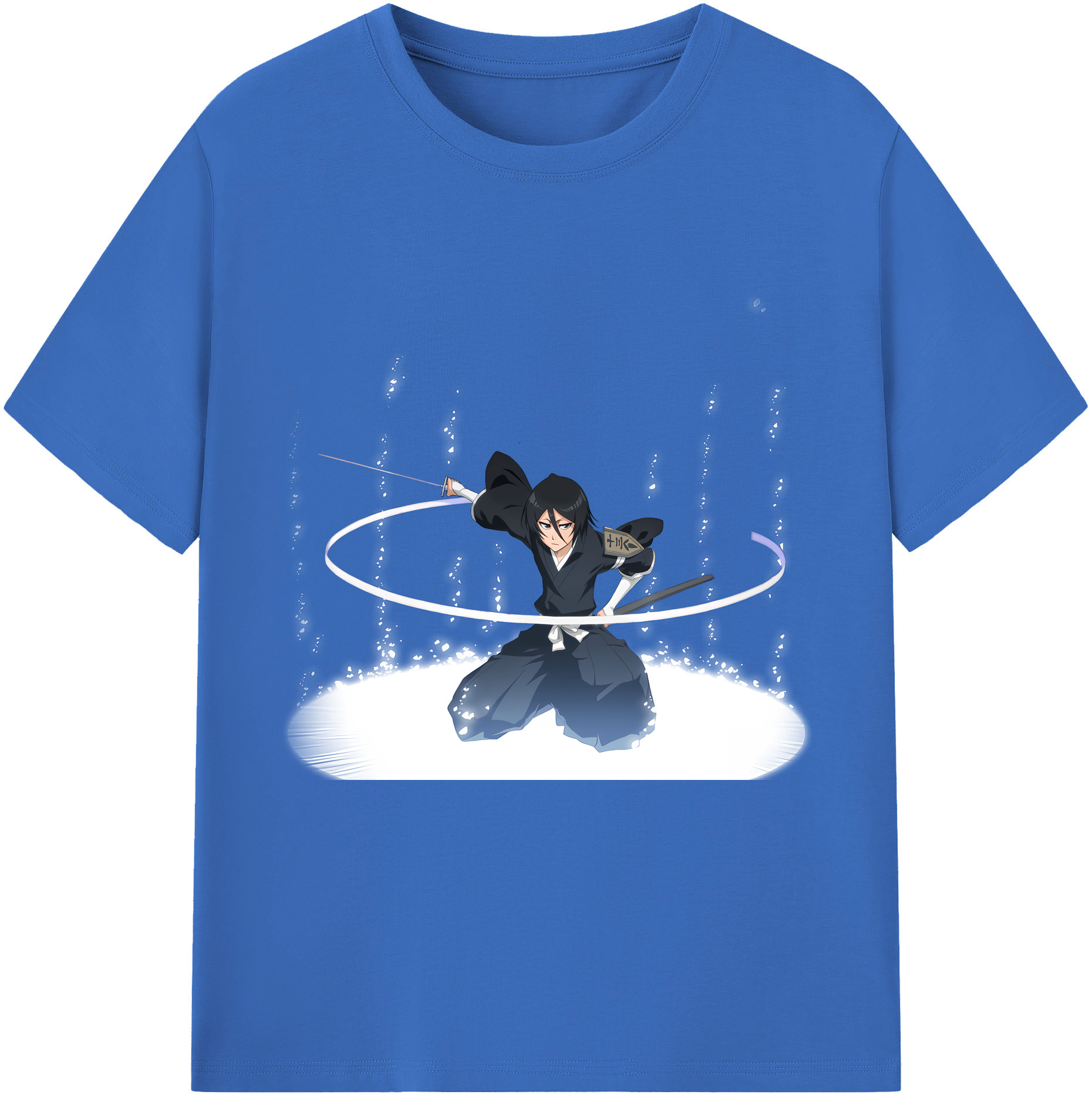 （画像用） ブリーチ 朽木ルキア BLEACH Kuchiki Rukia 綿100％半袖Tシャツ（フロントプリント）