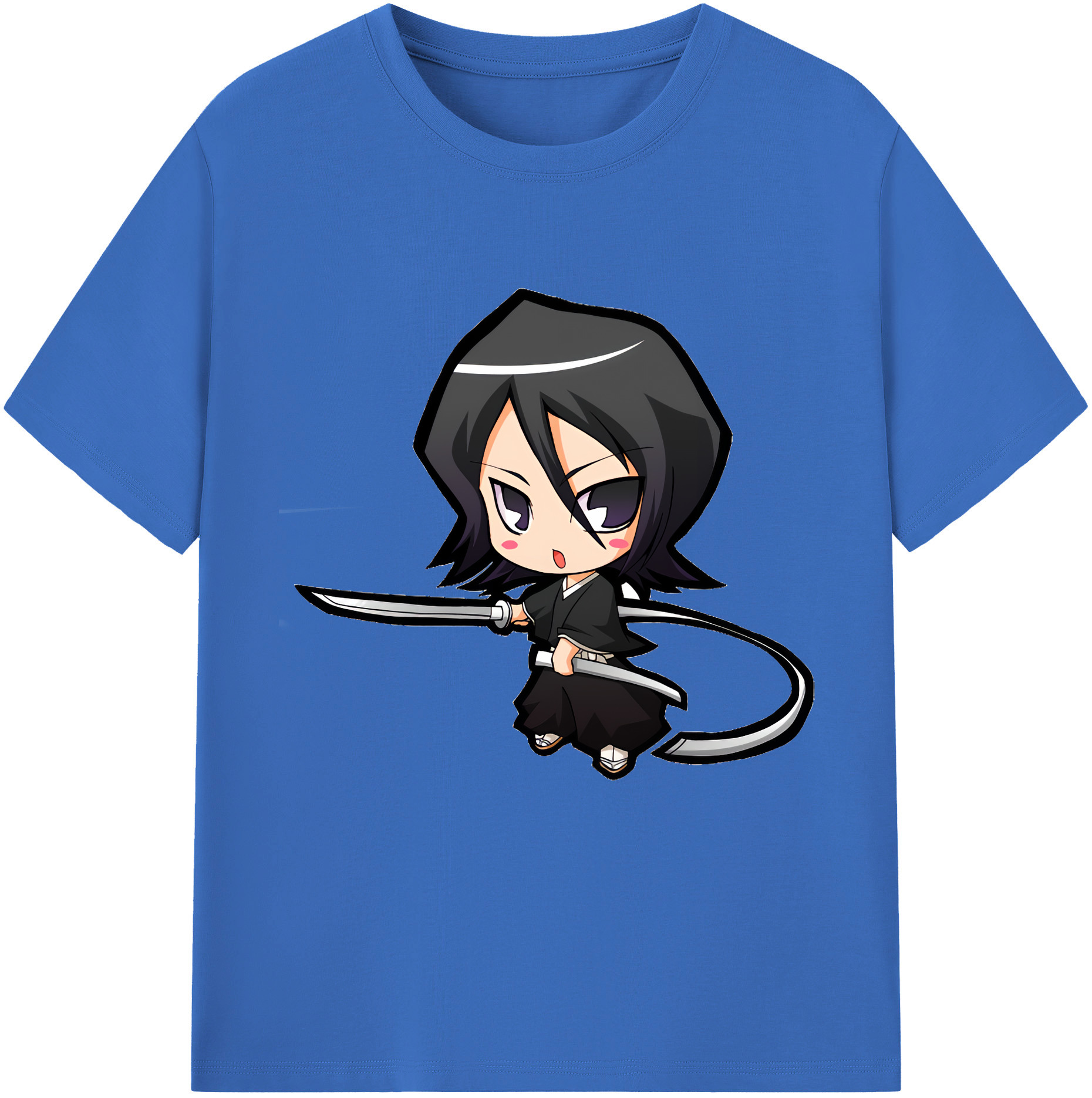（画像用） ブリーチ 朽木ルキア BLEACH Kuchiki Rukia 綿100％半袖Tシャツ（フロントプリント）