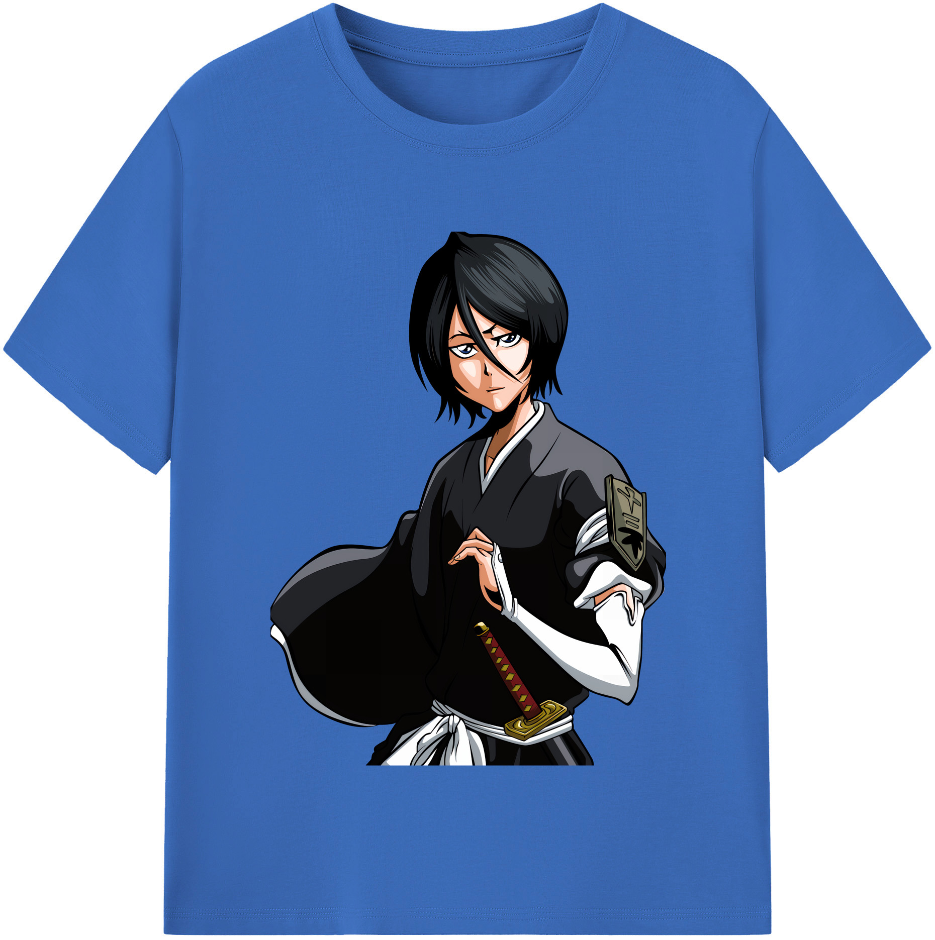 （画像用） ブリーチ 朽木ルキア BLEACH Kuchiki Rukia 綿100％半袖Tシャツ（フロントプリント）