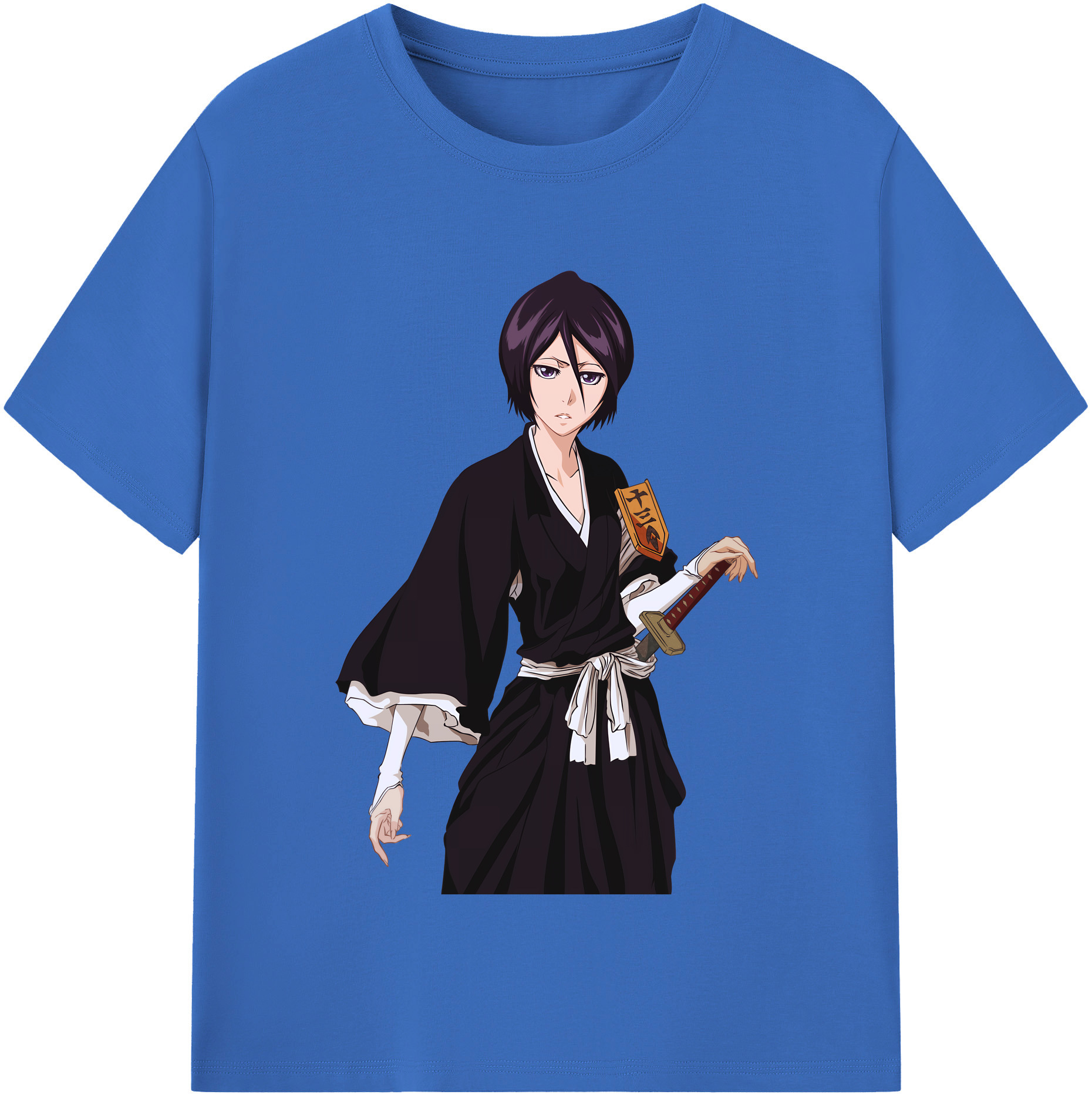 （画像用） ブリーチ 朽木ルキア BLEACH Kuchiki Rukia 綿100％半袖Tシャツ（フロントプリント）