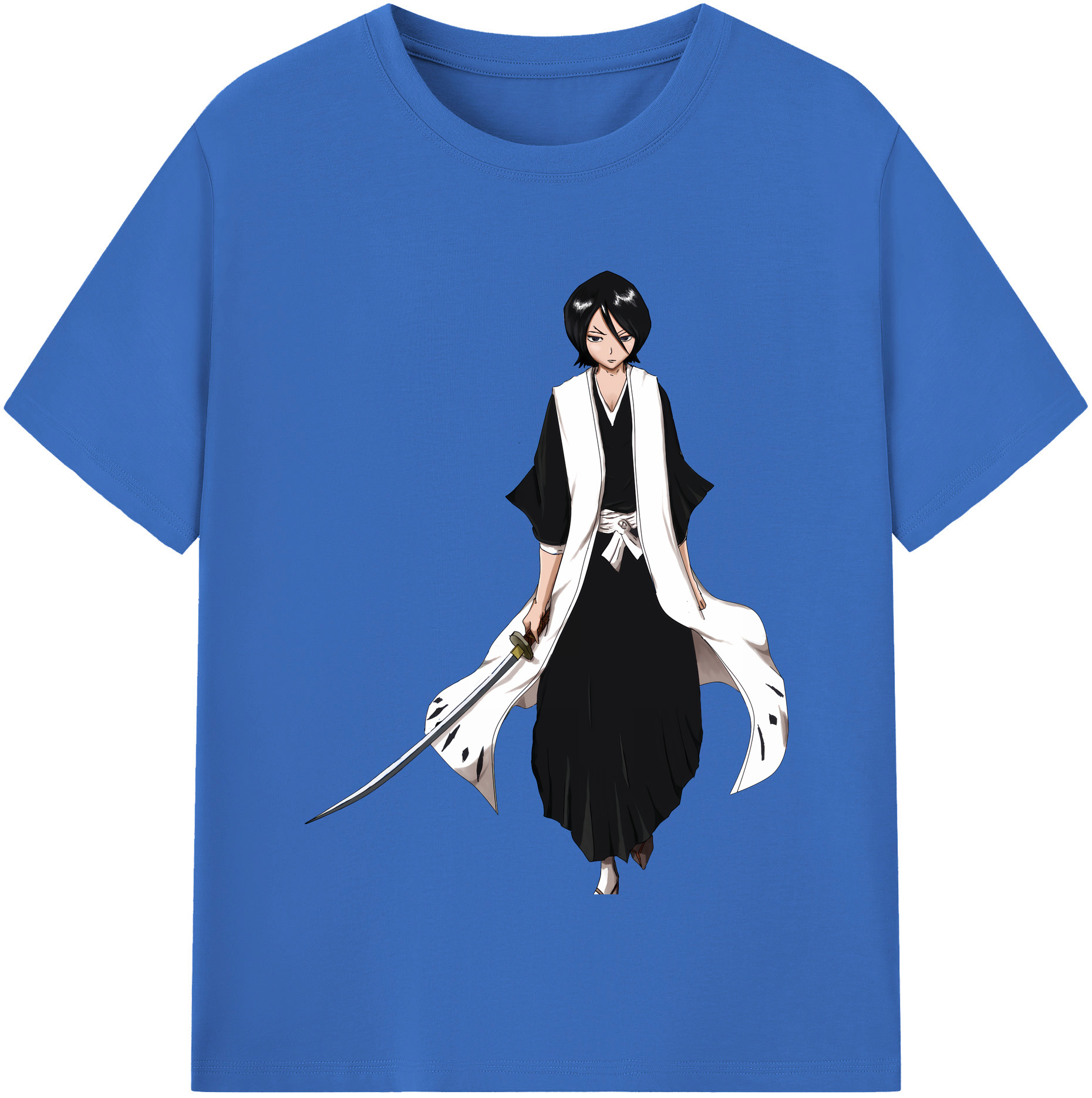 （画像用） ブリーチ 朽木ルキア BLEACH Kuchiki Rukia 綿100％半袖Tシャツ（フロントプリント）