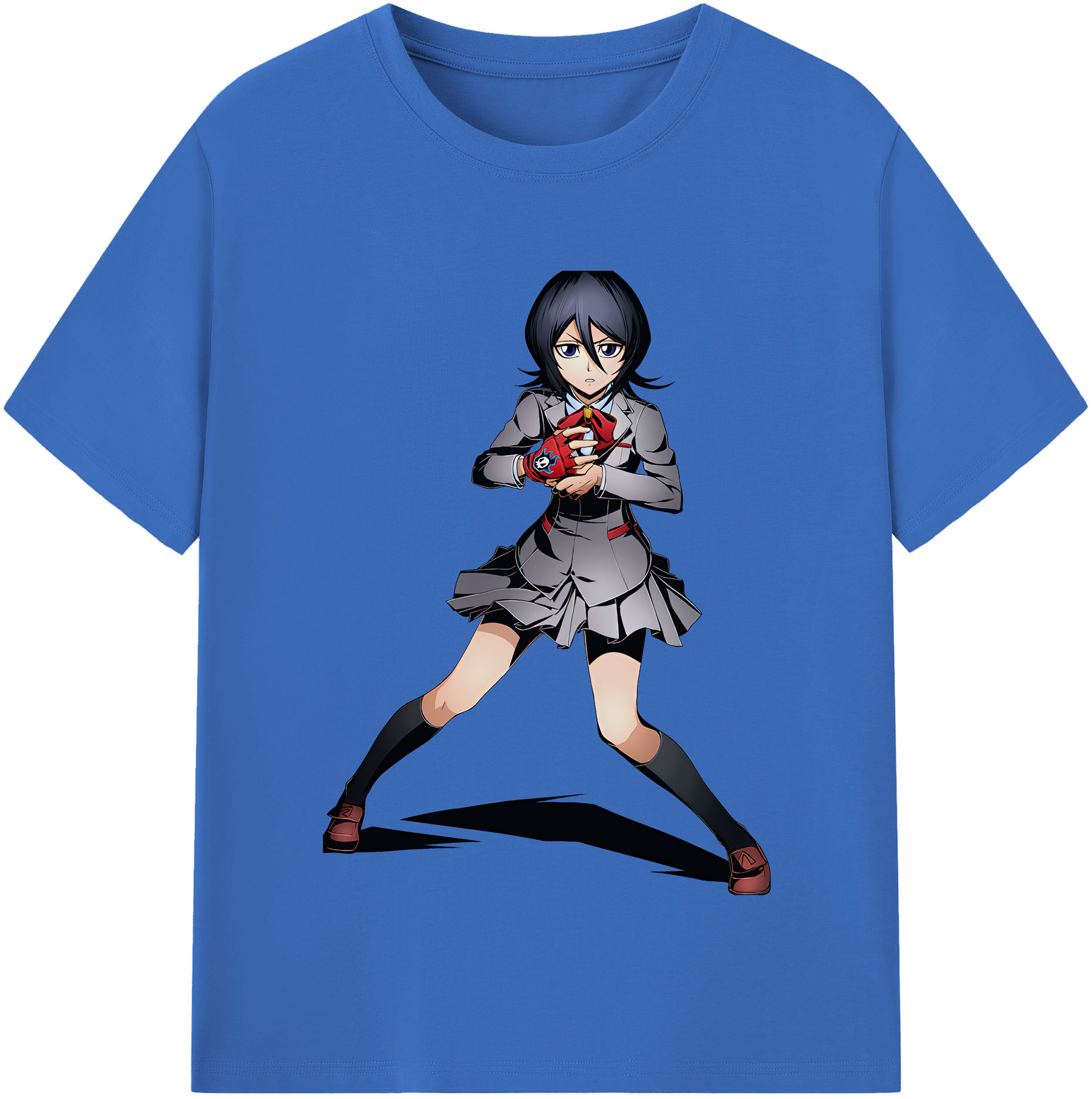 （画像用） ブリーチ 朽木ルキア BLEACH Kuchiki Rukia 綿100％半袖Tシャツ（フロントプリント）