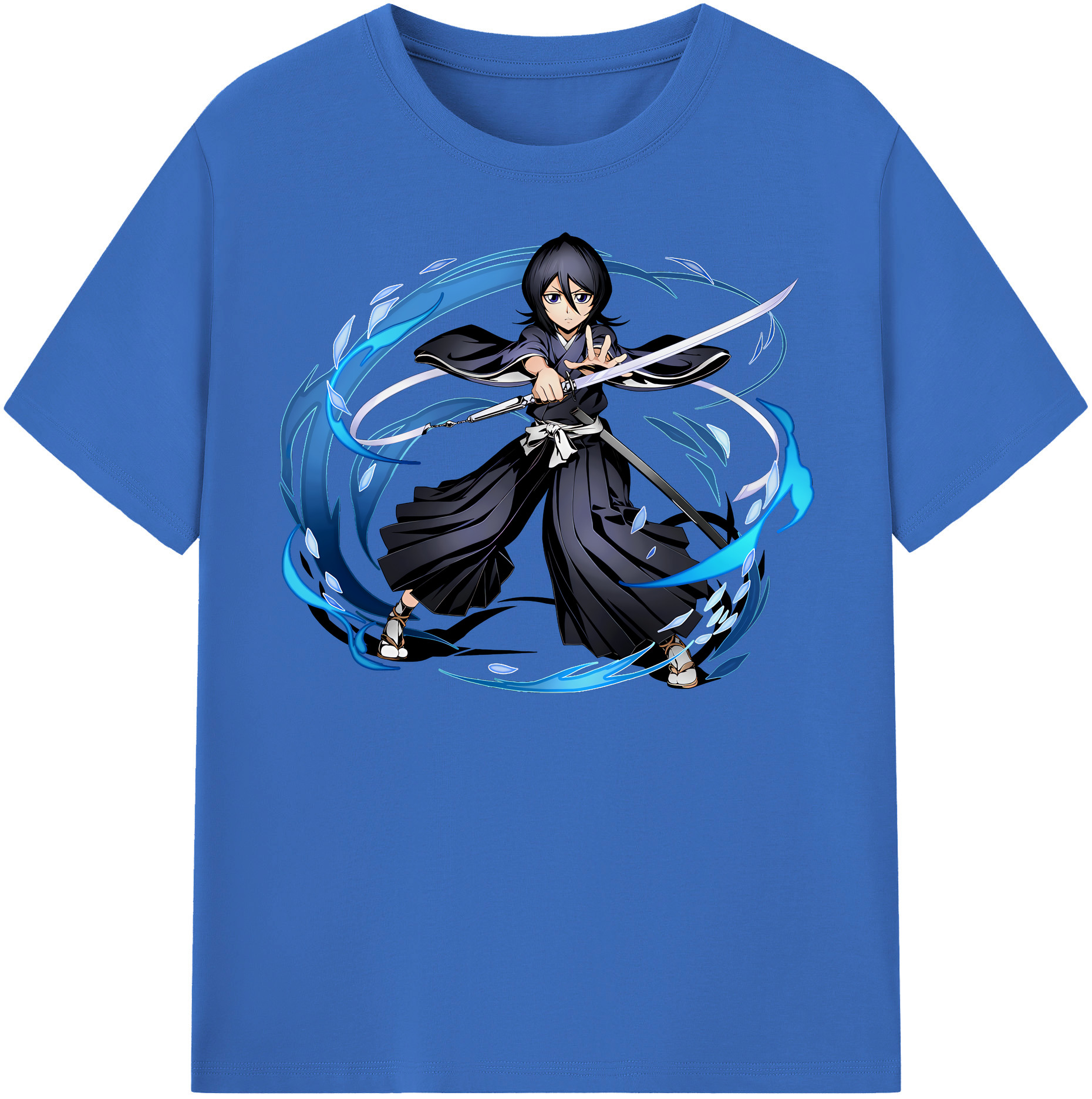 （画像用） ブリーチ 朽木ルキア BLEACH Kuchiki Rukia 綿100％半袖Tシャツ（フロントプリント）
