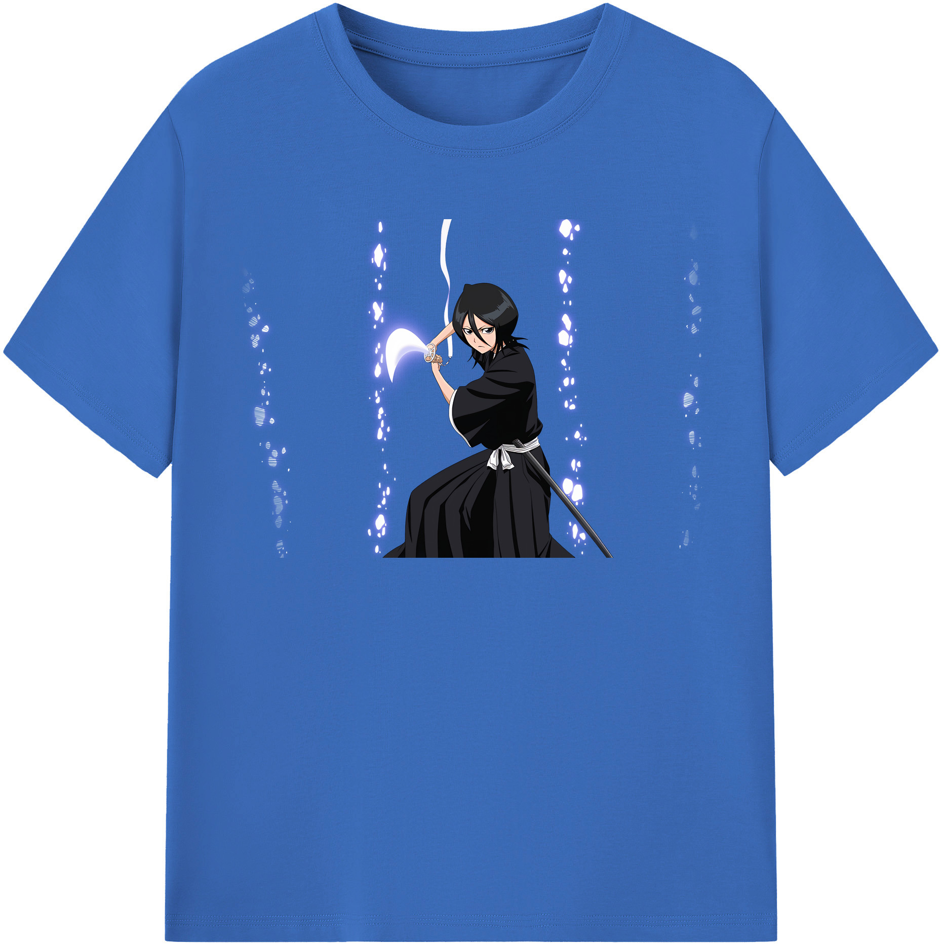 （画像用） ブリーチ 朽木ルキア BLEACH Kuchiki Rukia 綿100％半袖Tシャツ（フロントプリント）
