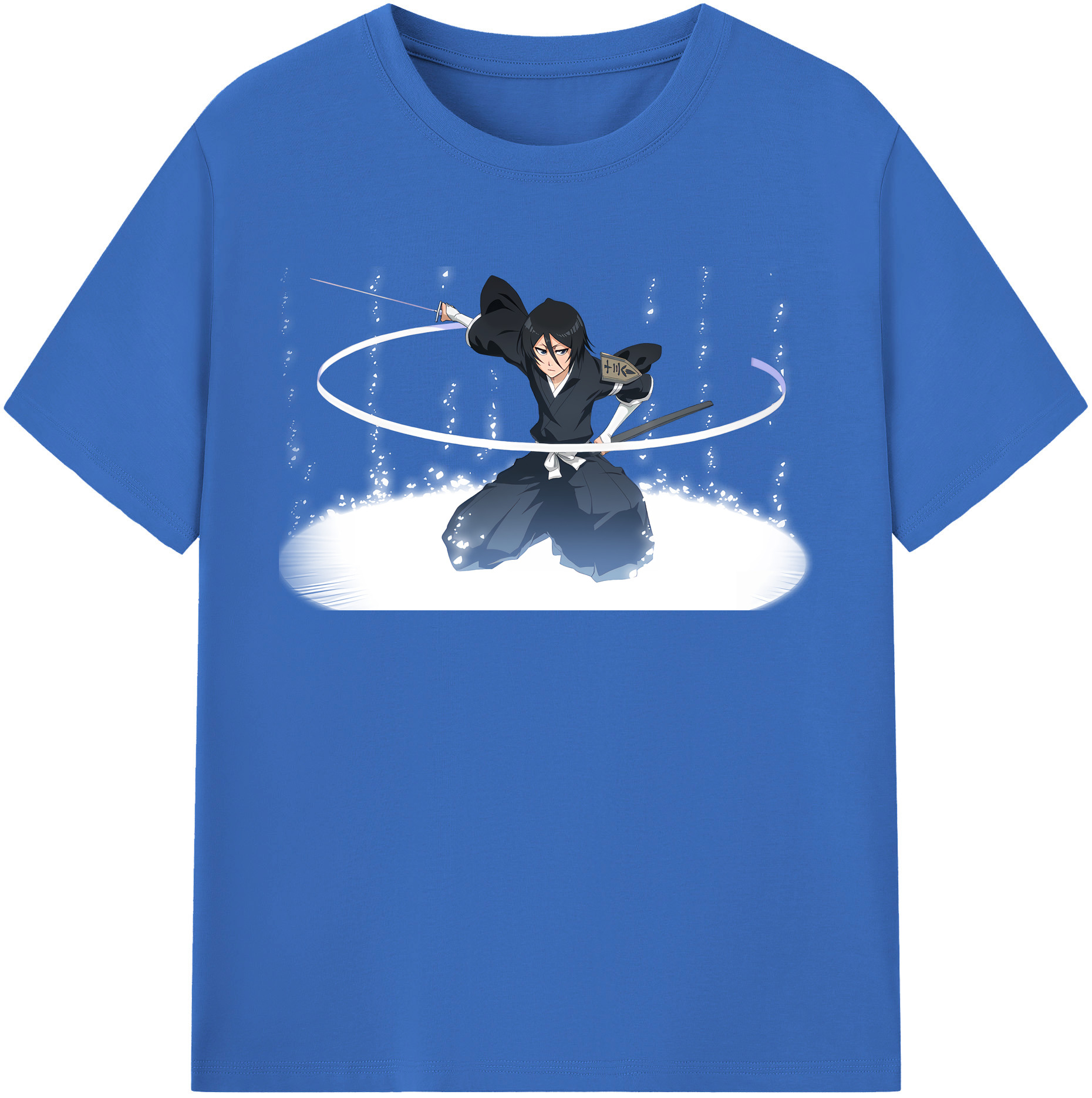 （画像用） ブリーチ 朽木ルキア BLEACH Kuchiki Rukia 綿100％半袖Tシャツ（フロントプリント）