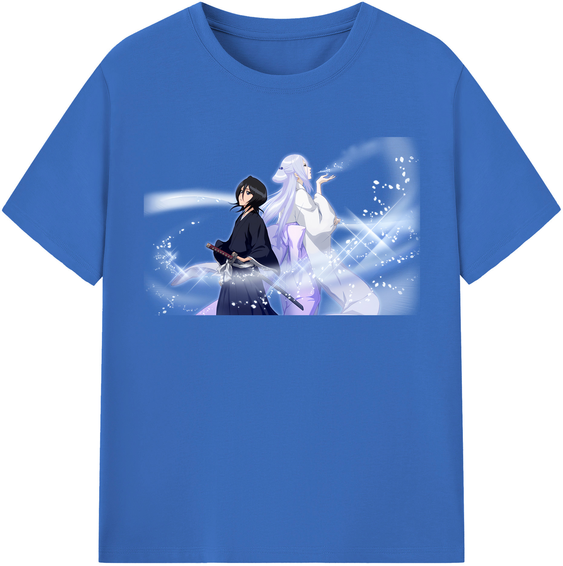 （画像用） ブリーチ 朽木ルキア BLEACH Kuchiki Rukia 綿100％半袖Tシャツ（フロントプリント）