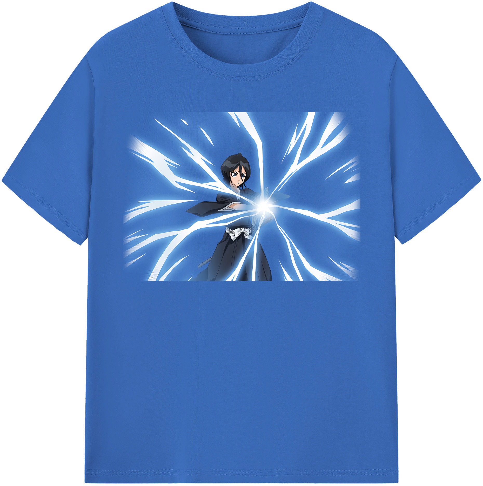 （画像用） ブリーチ 朽木ルキア BLEACH Kuchiki Rukia 綿100％半袖Tシャツ（フロントプリント）