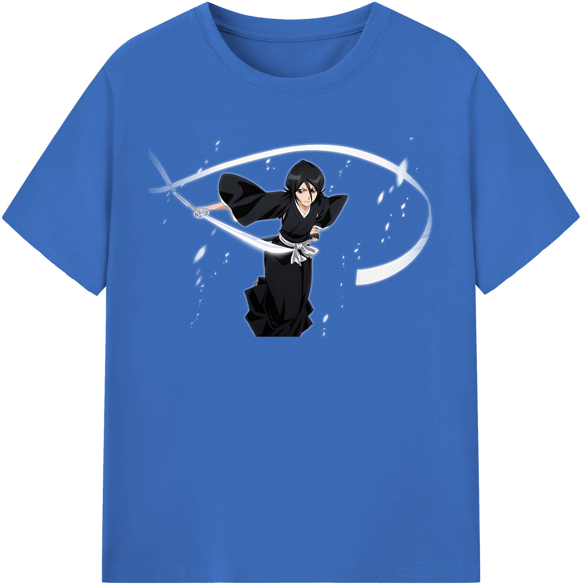 （画像用） ブリーチ 朽木ルキア BLEACH Kuchiki Rukia 綿100％半袖Tシャツ（フロントプリント）