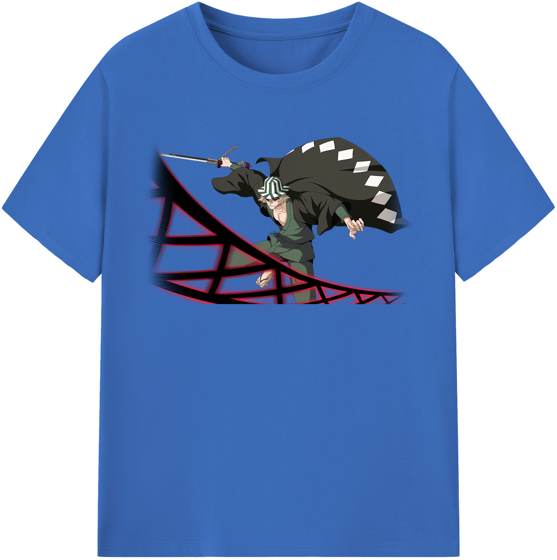 （画像用） "ブリーチ 浦原 喜助（うらはら きすけ） BLEACH Urahara Kisuke " 綿100％半袖Tシャツ（フロントプリント）