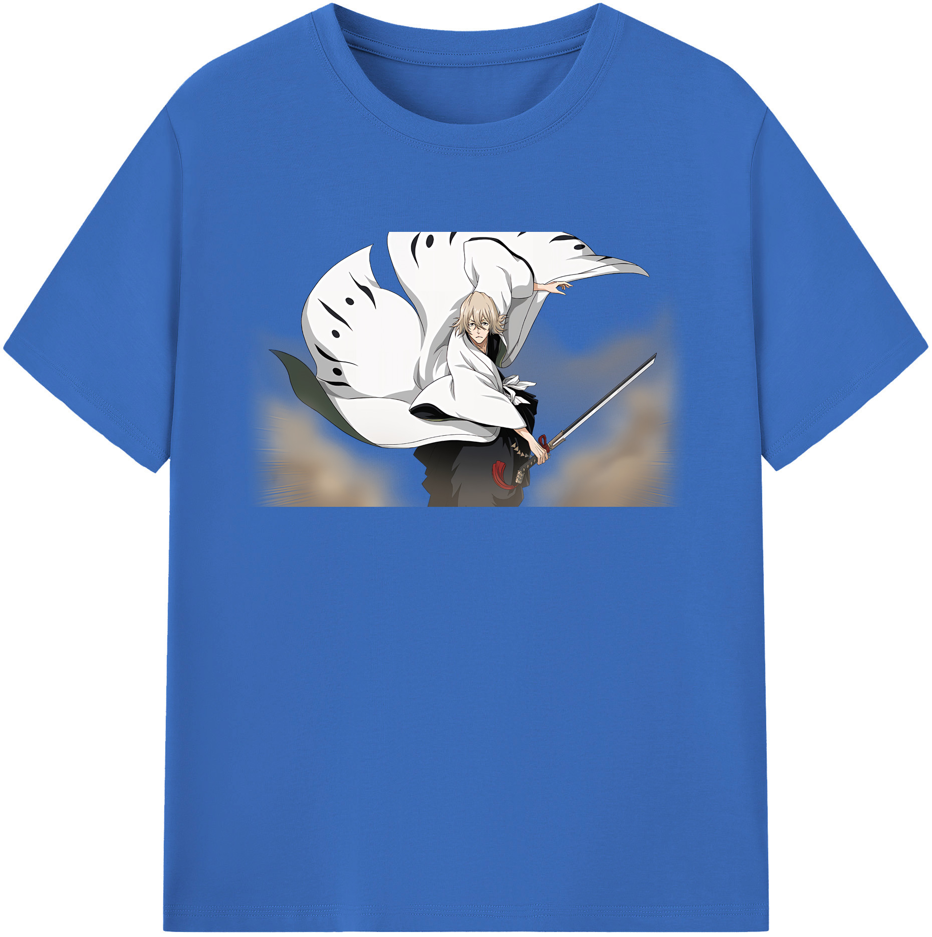 （画像用） "ブリーチ 浦原 喜助（うらはら きすけ） BLEACH Urahara Kisuke " 綿100％半袖Tシャツ（フロントプリント）